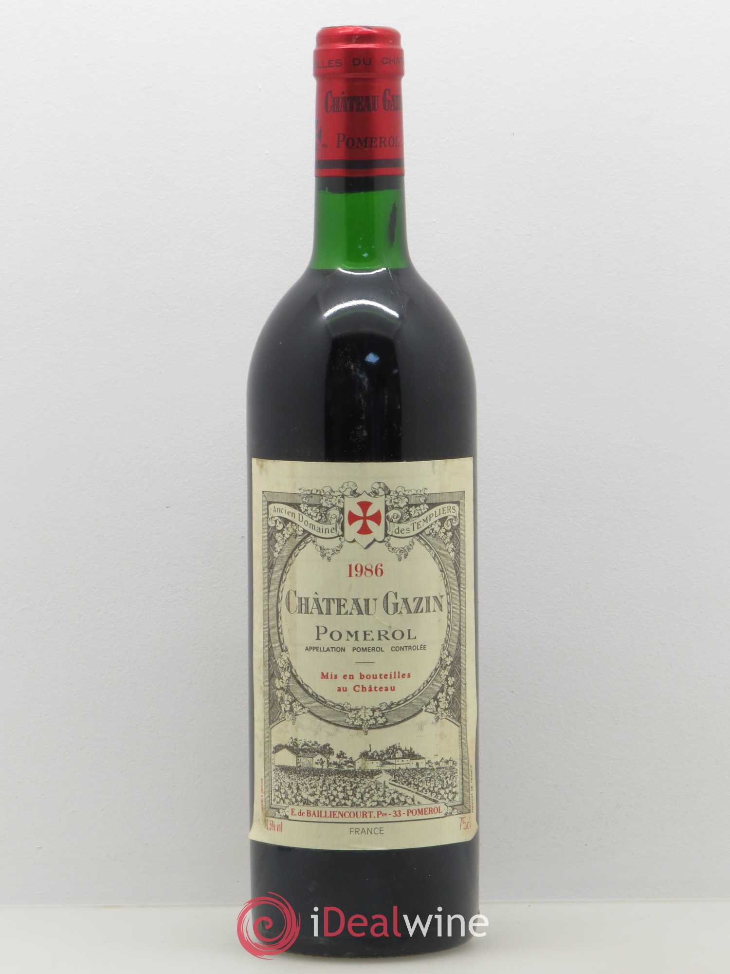 Château Gazin 1986 - Lot de 1 bouteille - 0