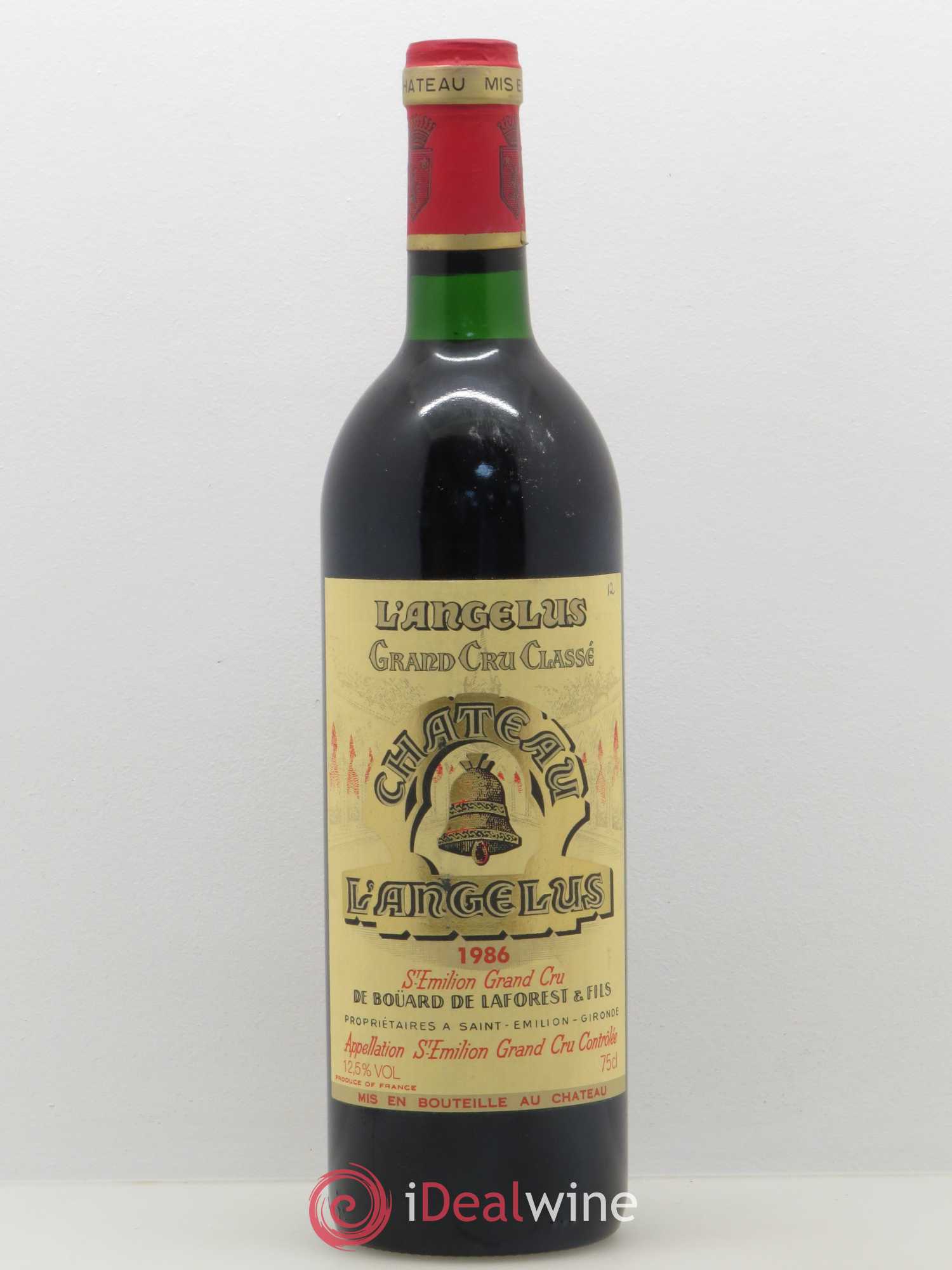 Château Angélus 1er Grand Cru Classé A 1986 - Lot de 1 bouteille - 0