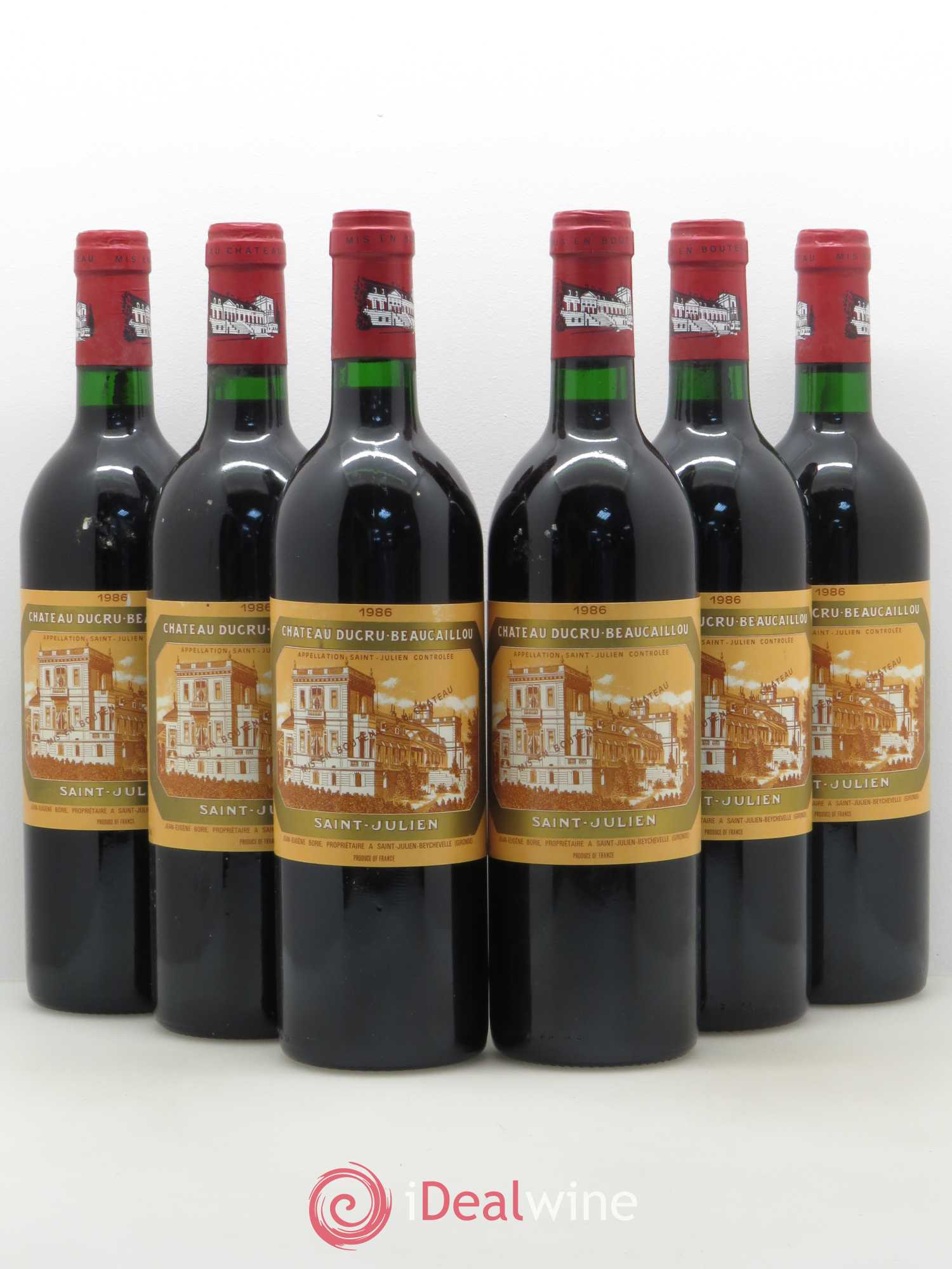 Château Ducru Beaucaillou 2ème Grand Cru Classé 1986 - Lot de 6 bouteilles - 0