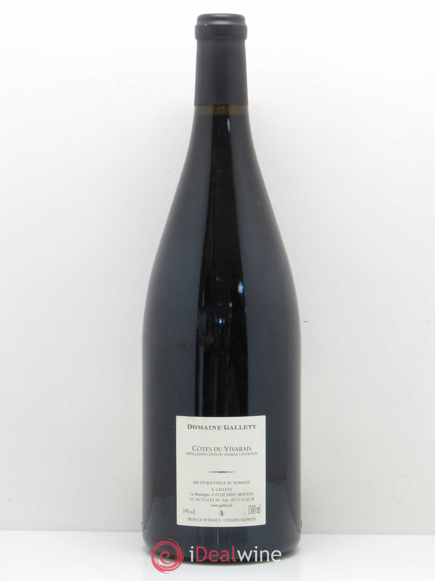 Côtes du Vivarais Domaine Gallety (sans prix de réserve) 2010 - Posten von 1 Magnum - 1
