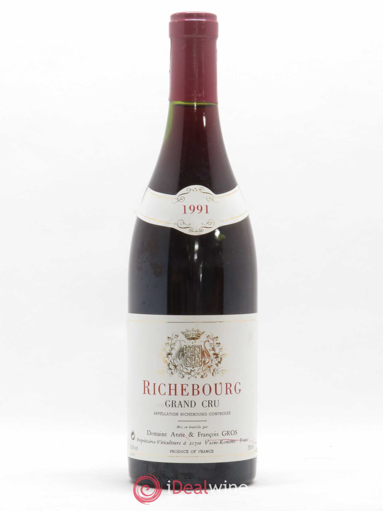 Richebourg Grand Cru Anne et François Gros 1991 - Posten von 1 Flasche - 0