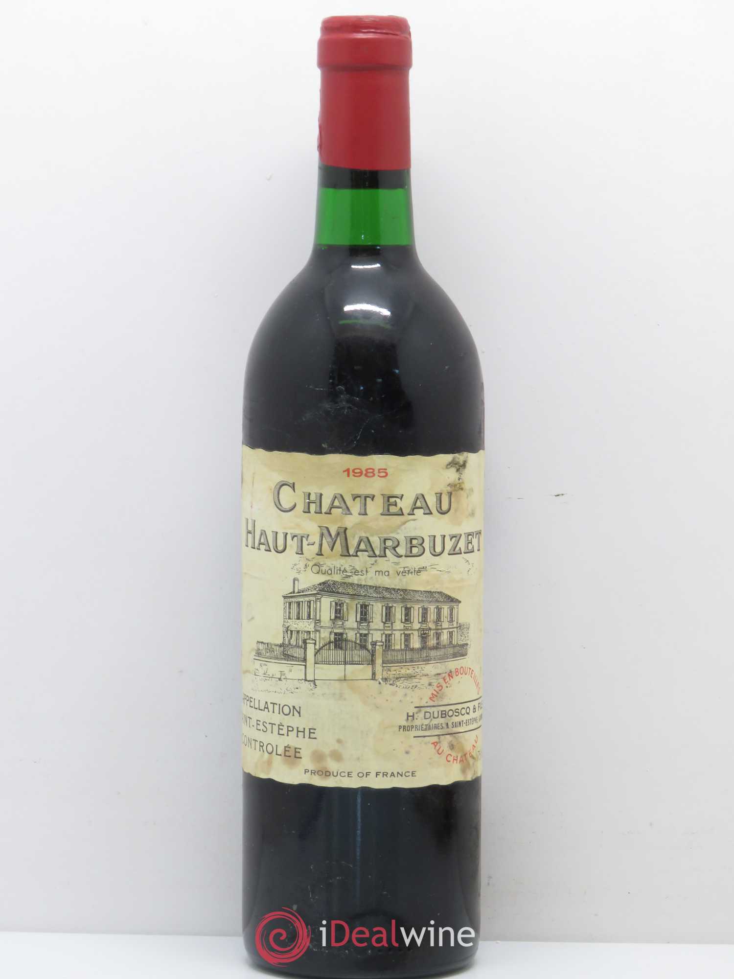 Château Haut Marbuzet 1985 - Lot de 1 bouteille - 0