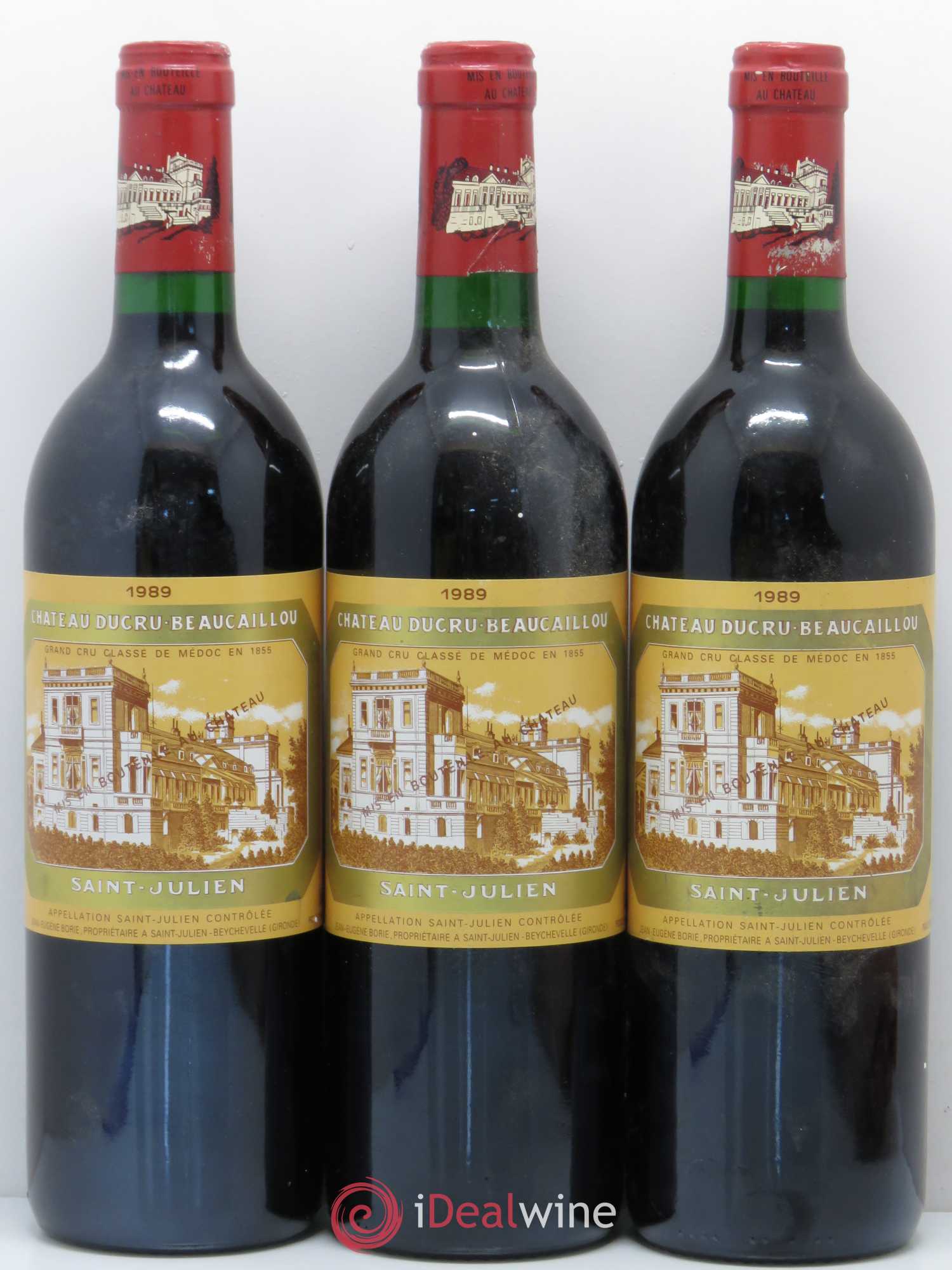 Château Ducru Beaucaillou 2ème Grand Cru Classé 1989 - Lot de 3 bouteilles - 0