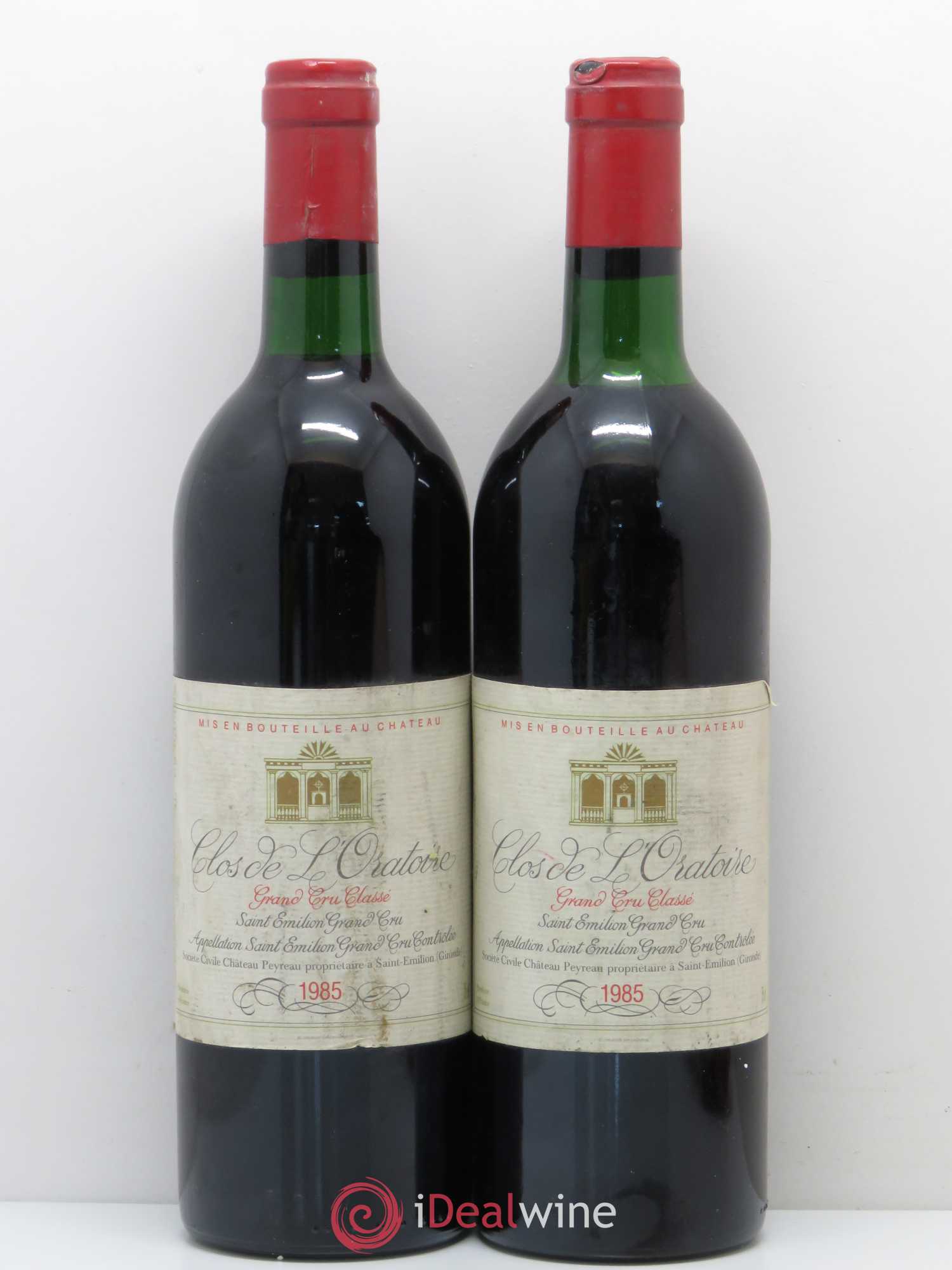 Clos de l'Oratoire Grand Cru Classé 1985 - Lot de 2 bouteilles - 0