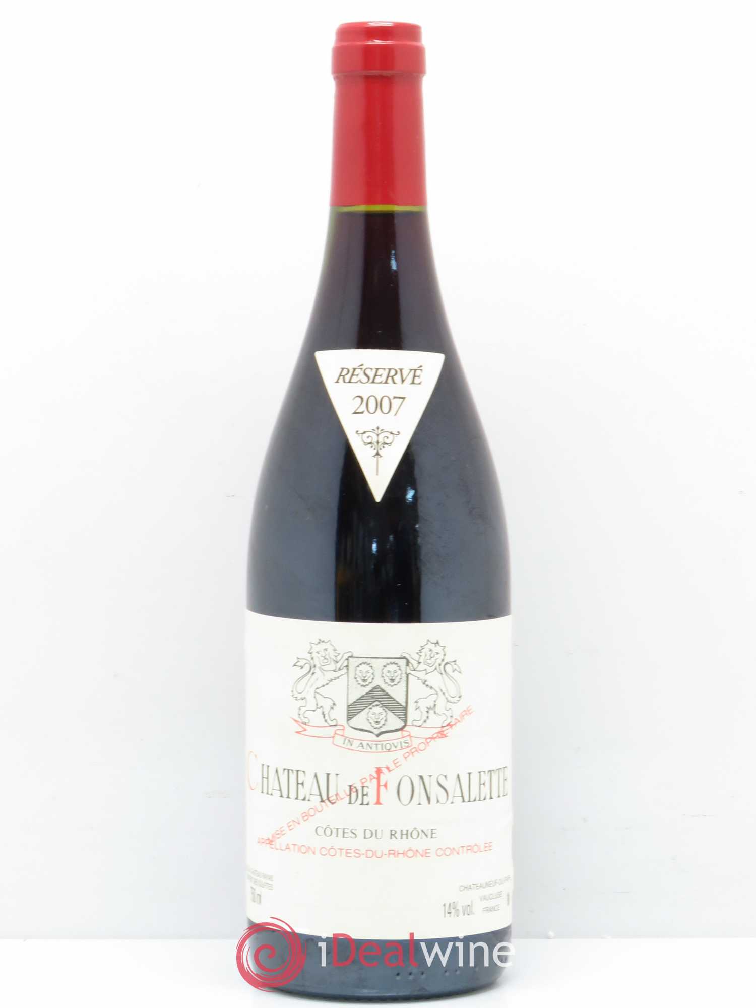 Côtes-du-Rhône Château de Fonsalette Emmanuel Reynaud 2007 - Lot de 1 bouteille - 0