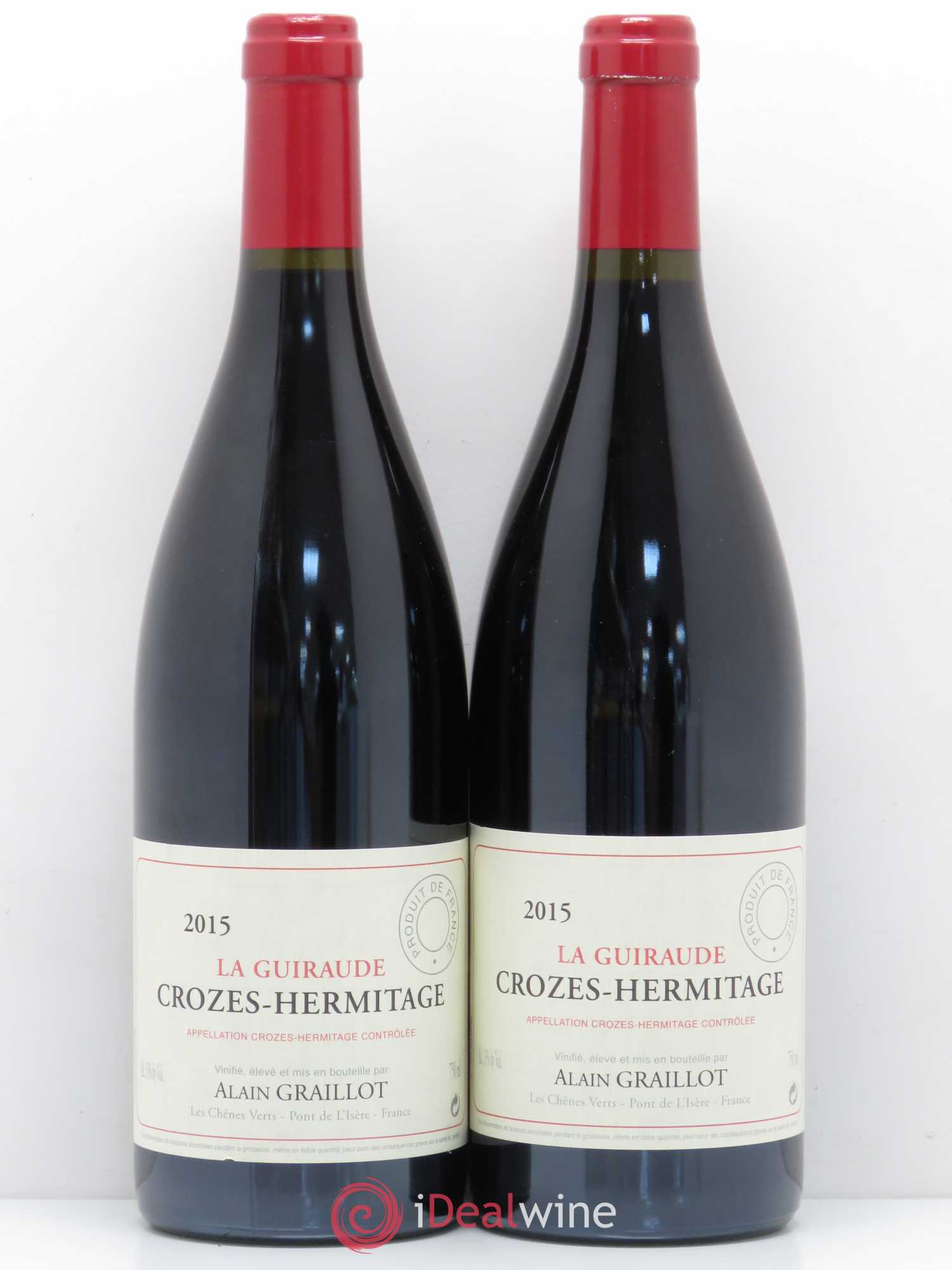 Crozes-Hermitage La Guiraude Domaine Graillot 2015 - Lot de 2 bouteilles - 0