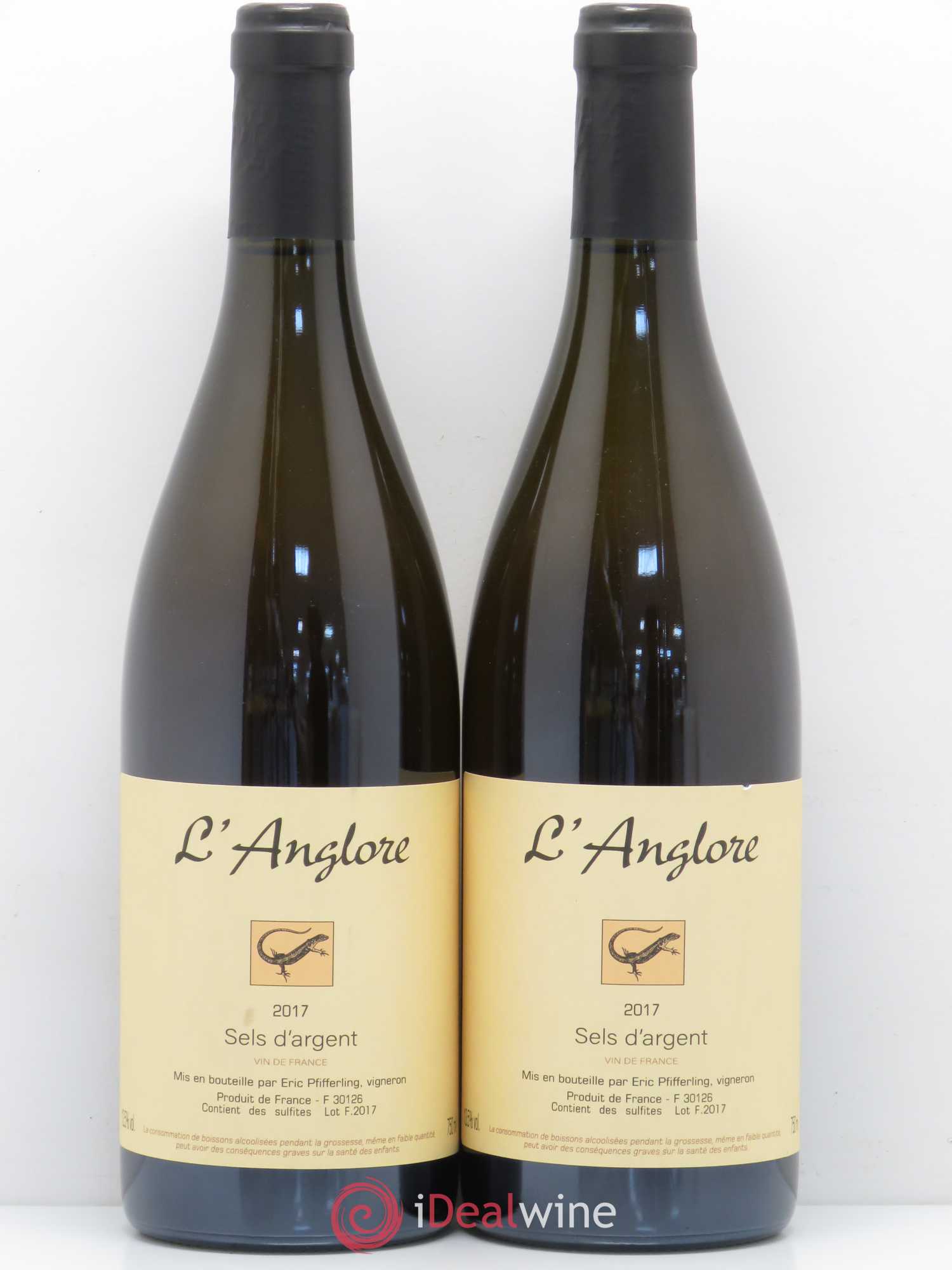 Vin de France Sels d'argent L'Anglore 2017 - Lot de 2 bouteilles - 0