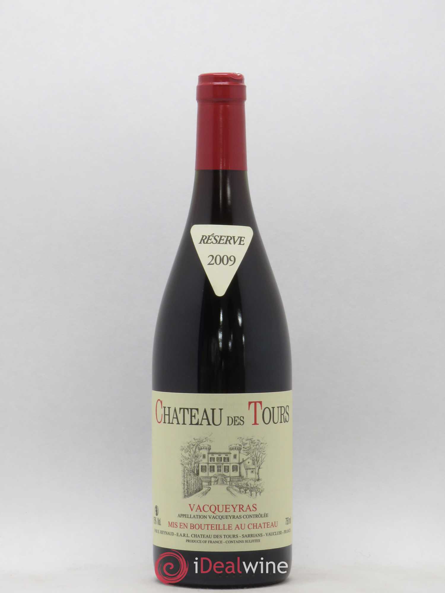 Vacqueyras Château des Tours Emmanuel Reynaud 2009 - Lot de 1 bouteille - 0