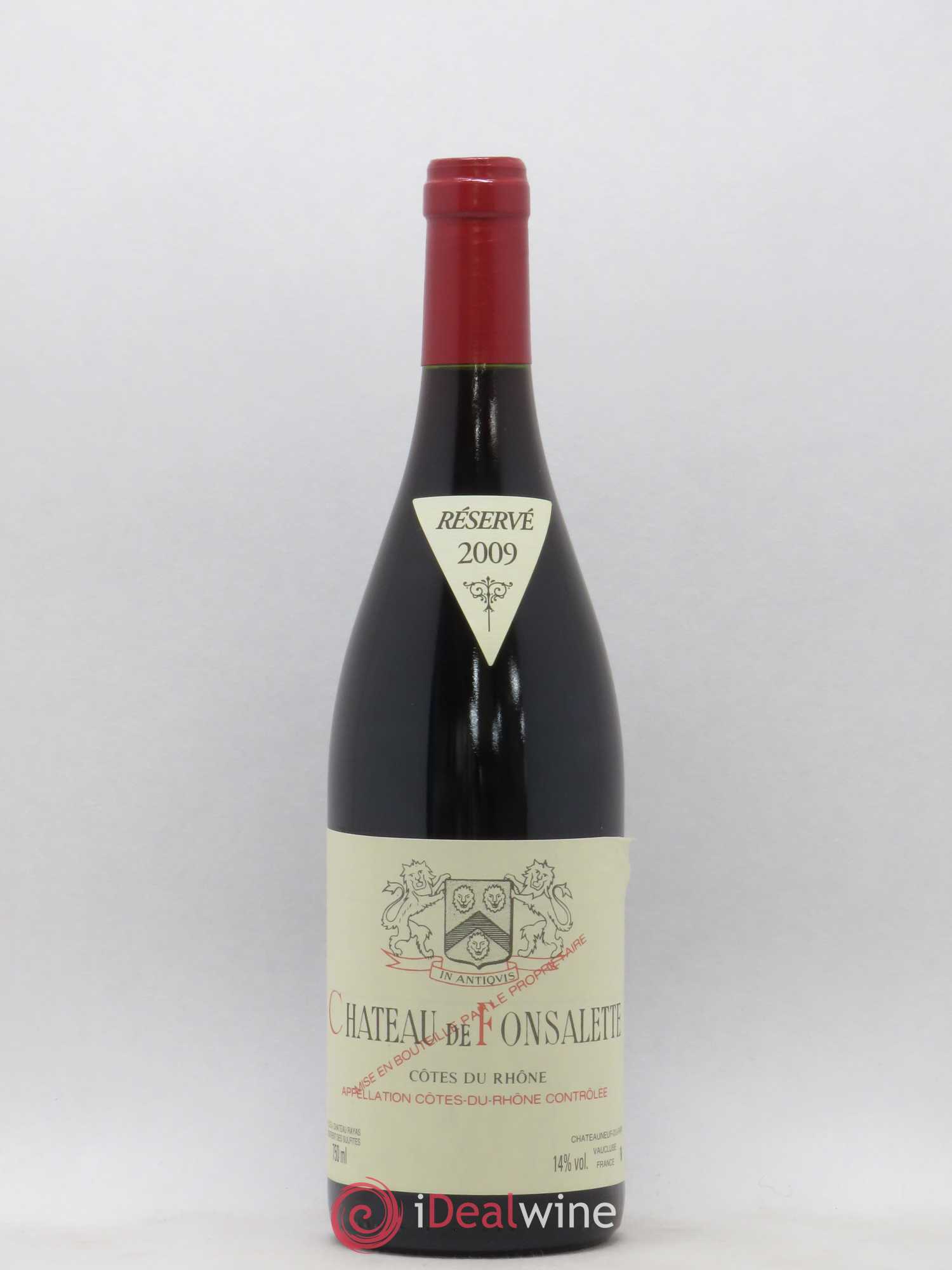 Côtes-du-Rhône Château de Fonsalette Emmanuel Reynaud 2009 - Lot de 1 bouteille - 0