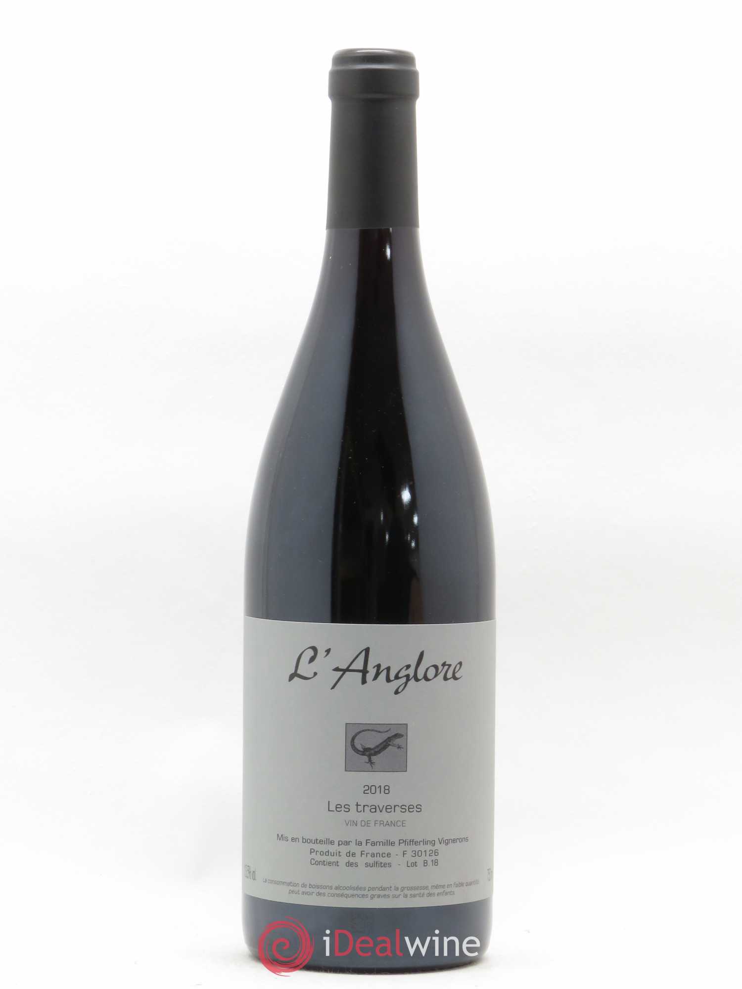 Vin de France Les Traverses L'Anglore 2018 - Lot de 1 bouteille - 0