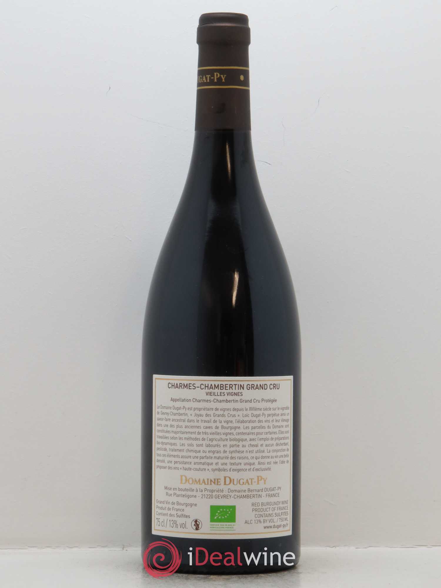 Charmes-Chambertin Grand Cru Dugat-Py 2016 - Lot de 1 bouteille - 1