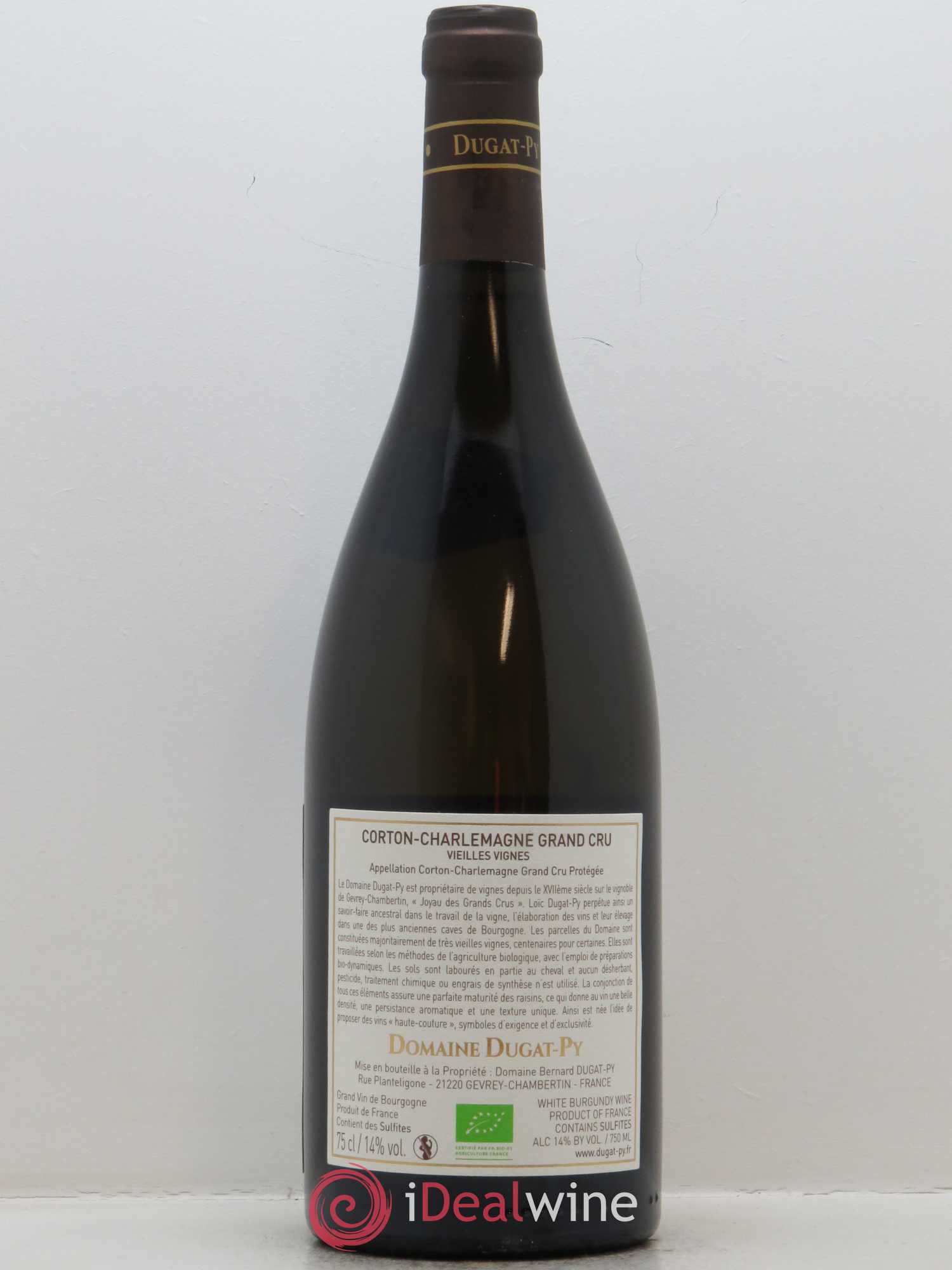 Corton-Charlemagne Grand Cru Vieilles Vignes Dugat-Py 2015 - Lot de 1 bouteille - 1