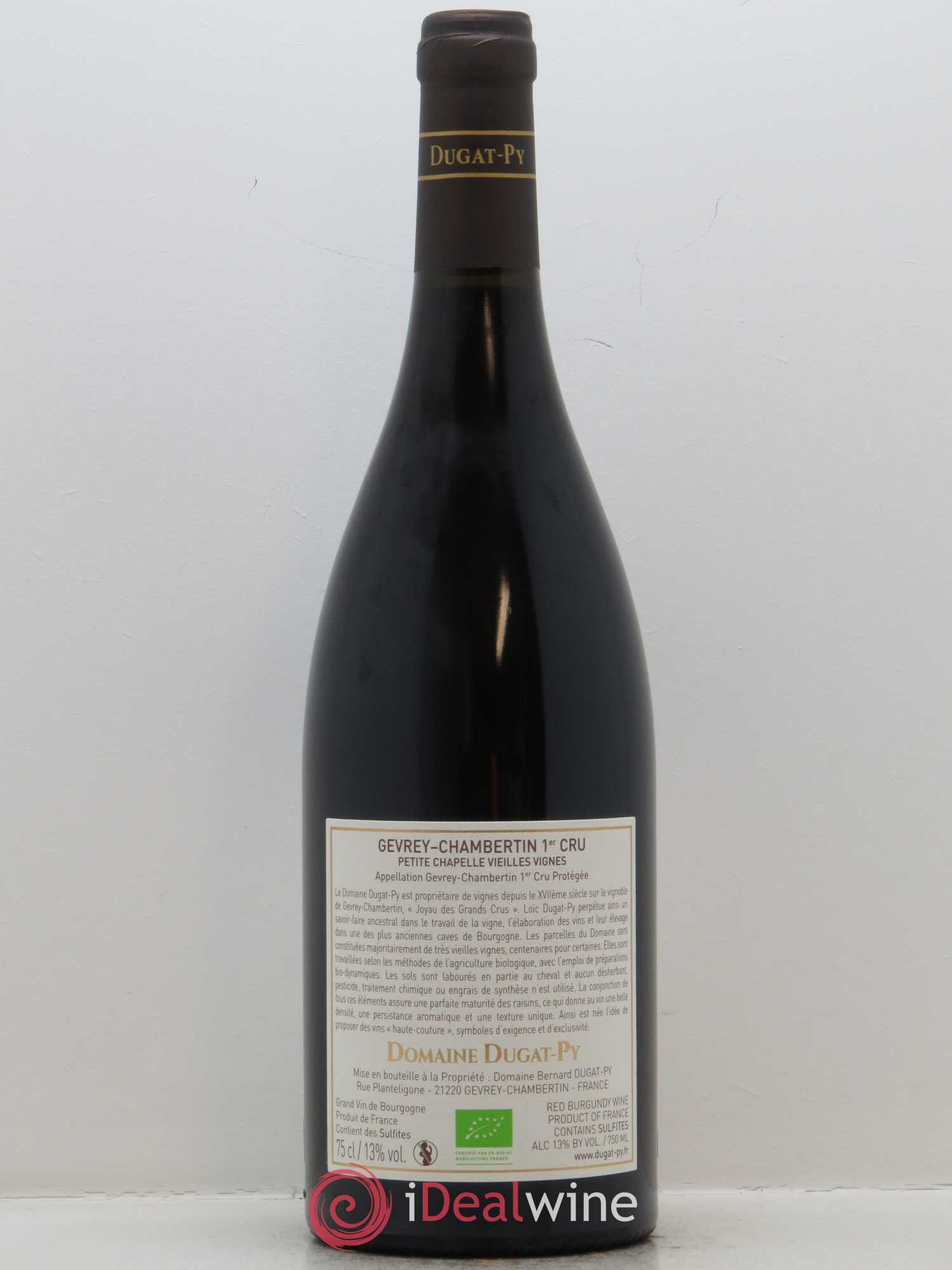 Gevrey-Chambertin 1er Cru Petite Chapelle Vieilles Vignes Dugat-Py 2016 - Lot de 1 bouteille - 1