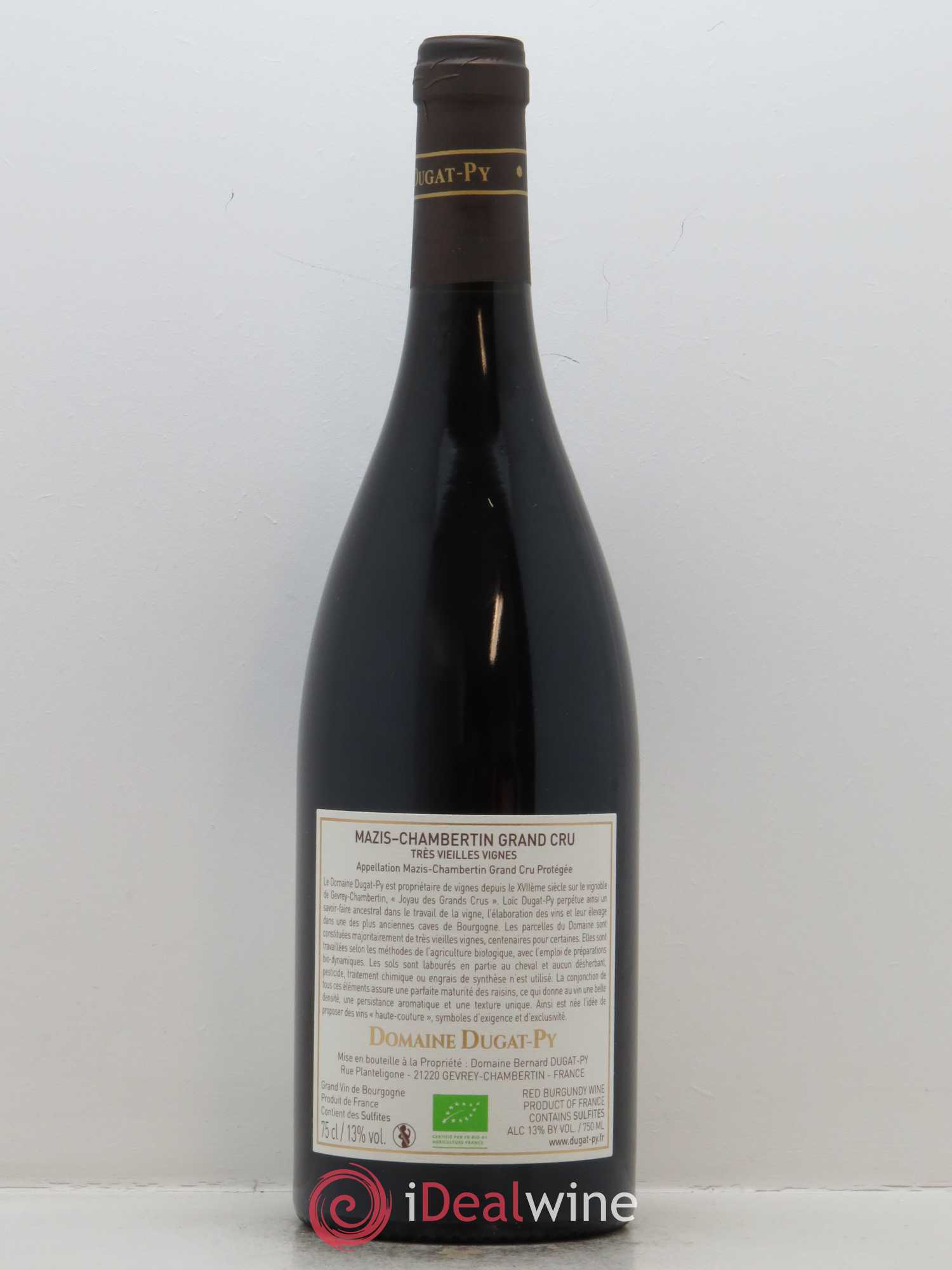 Mazis-Chambertin Grand Cru Vieilles Vignes Dugat-Py 2016 - Lot de 1 bouteille - 1