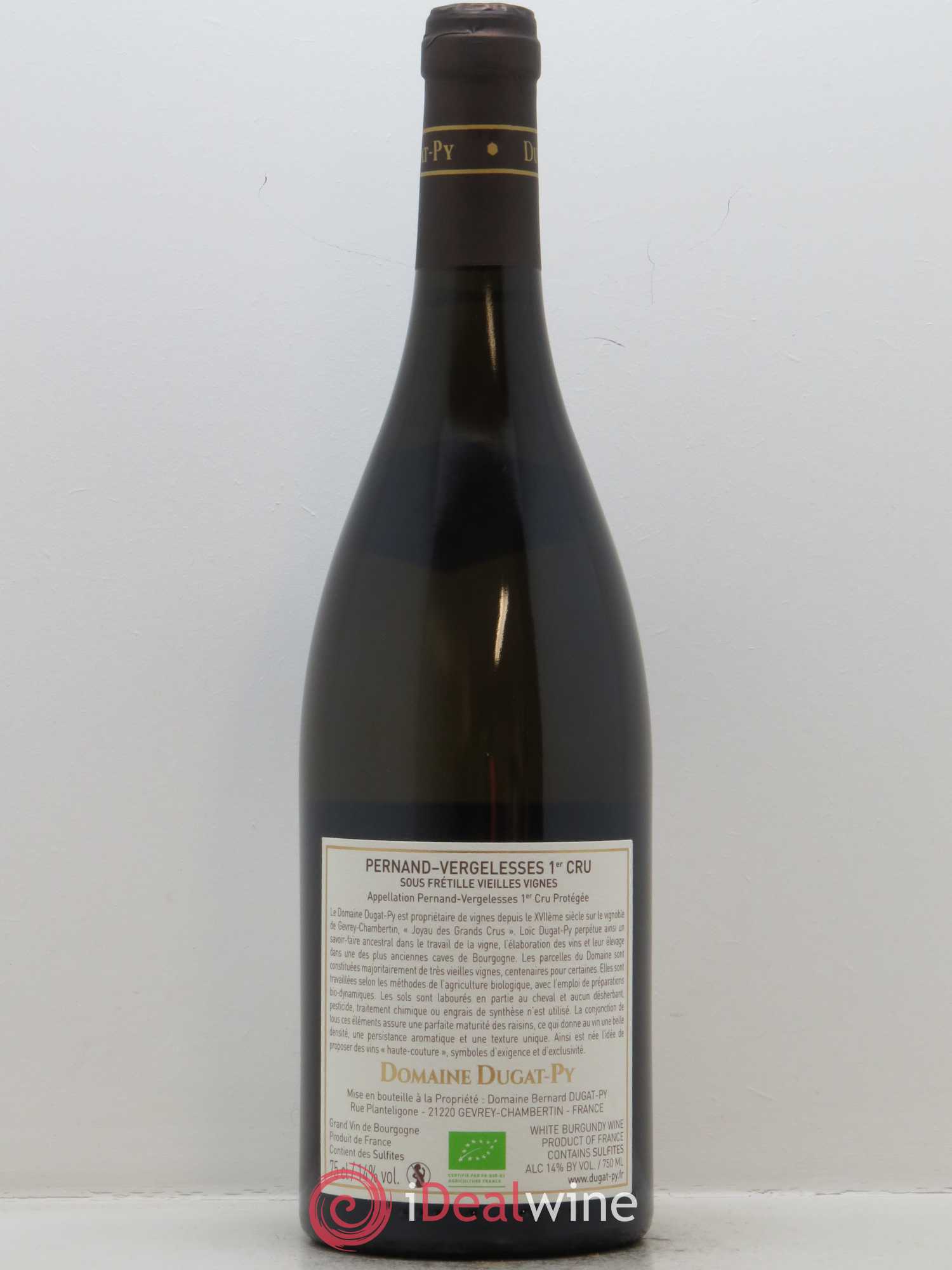 Pernand-Vergelesses 1er Cru Sous Frétille Dugat-Py 2015 - Lot de 1 bouteille - 1