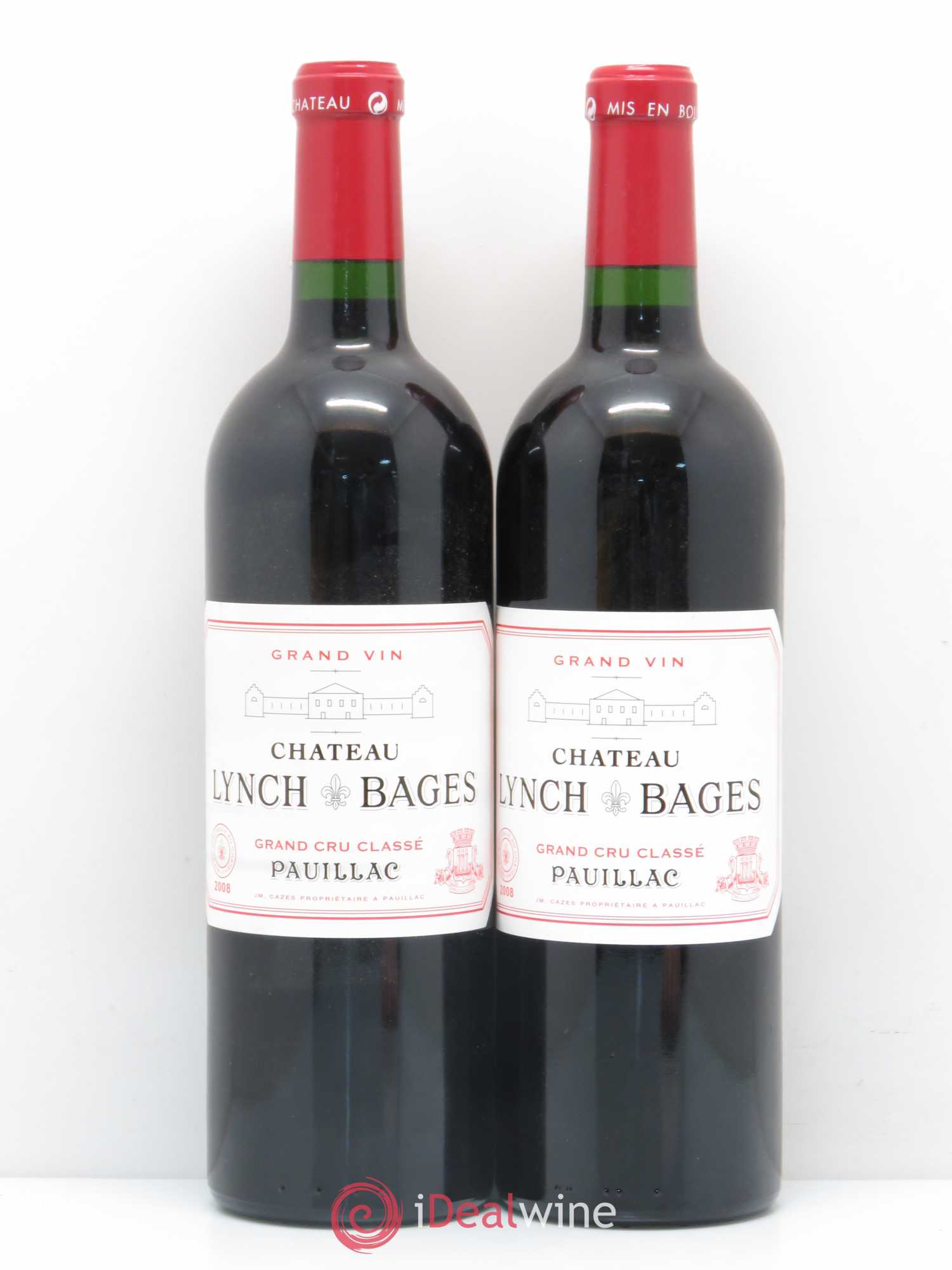 Château Lynch Bages 5ème Grand Cru Classé 2008 - Lot de 2 bouteilles - 0