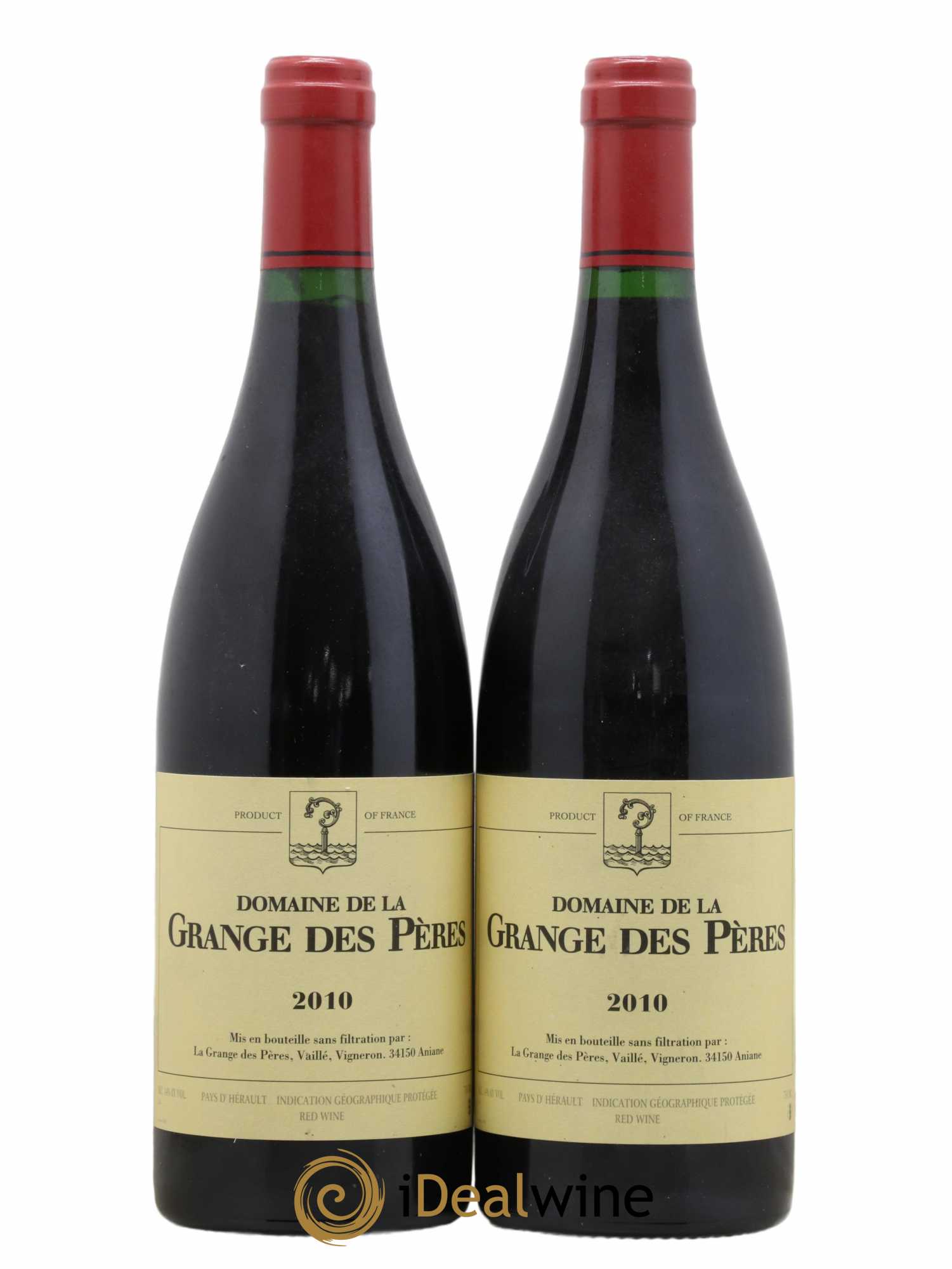 Pays d'Hérault Grange des Pères Laurent Vaillé 2010 - Lot de 2 bouteilles - 0