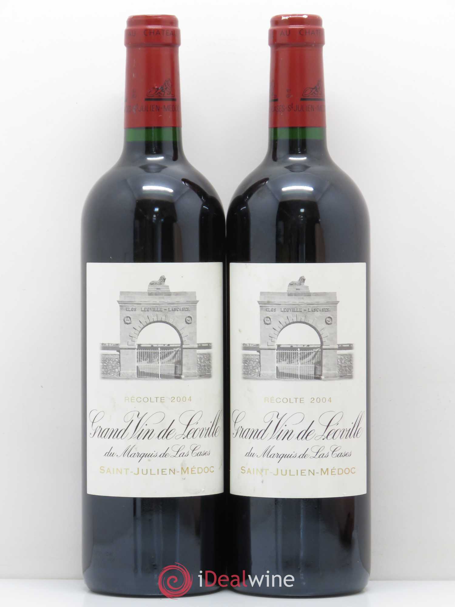 Château Léoville Las Cases 2ème Grand Cru Classé 2004 - Lot de 2 bouteilles - 0