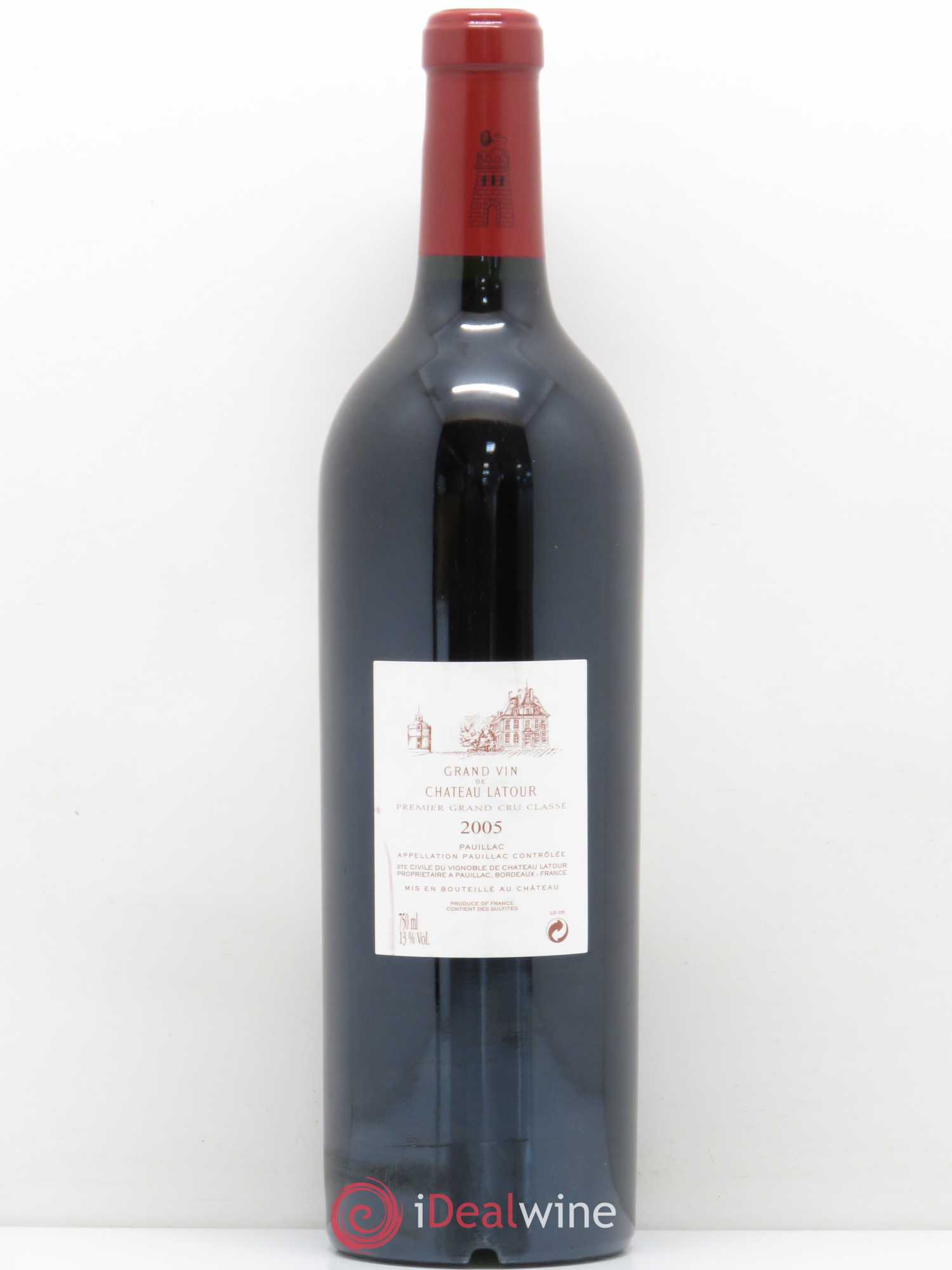 Château Latour 1er Grand Cru Classé 2005 - Lot de 1 bouteille - 1