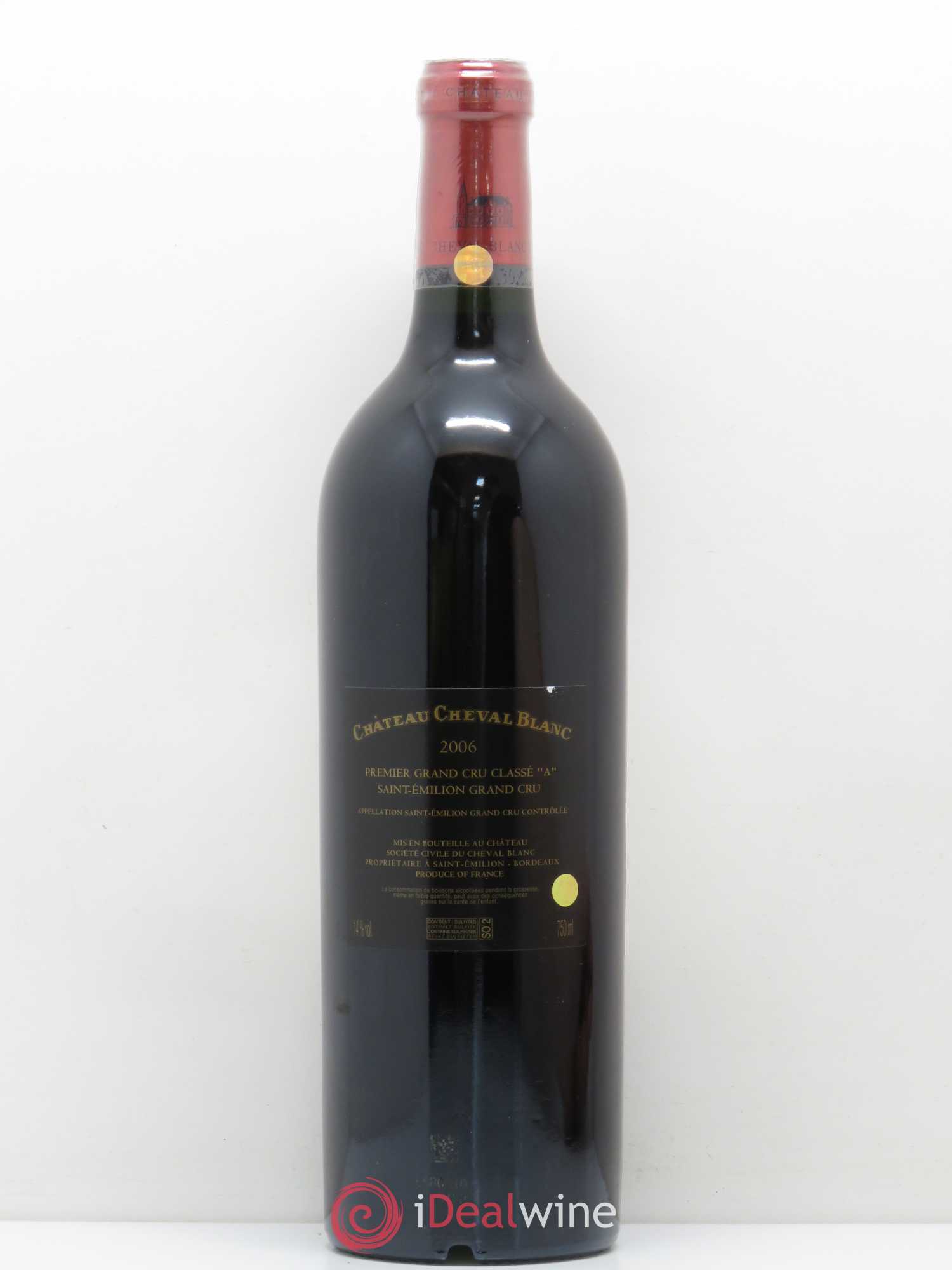 Château Cheval Blanc 1er Grand Cru Classé A 2006 - Lot de 1 bouteille - 1