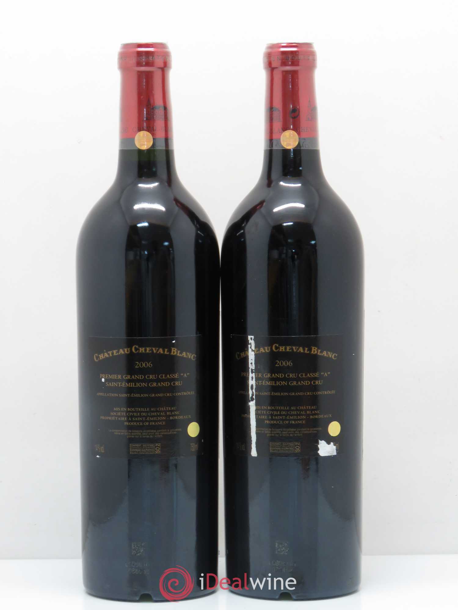 Château Cheval Blanc 1er Grand Cru Classé A 2006 - Lot de 2 bouteilles - 1