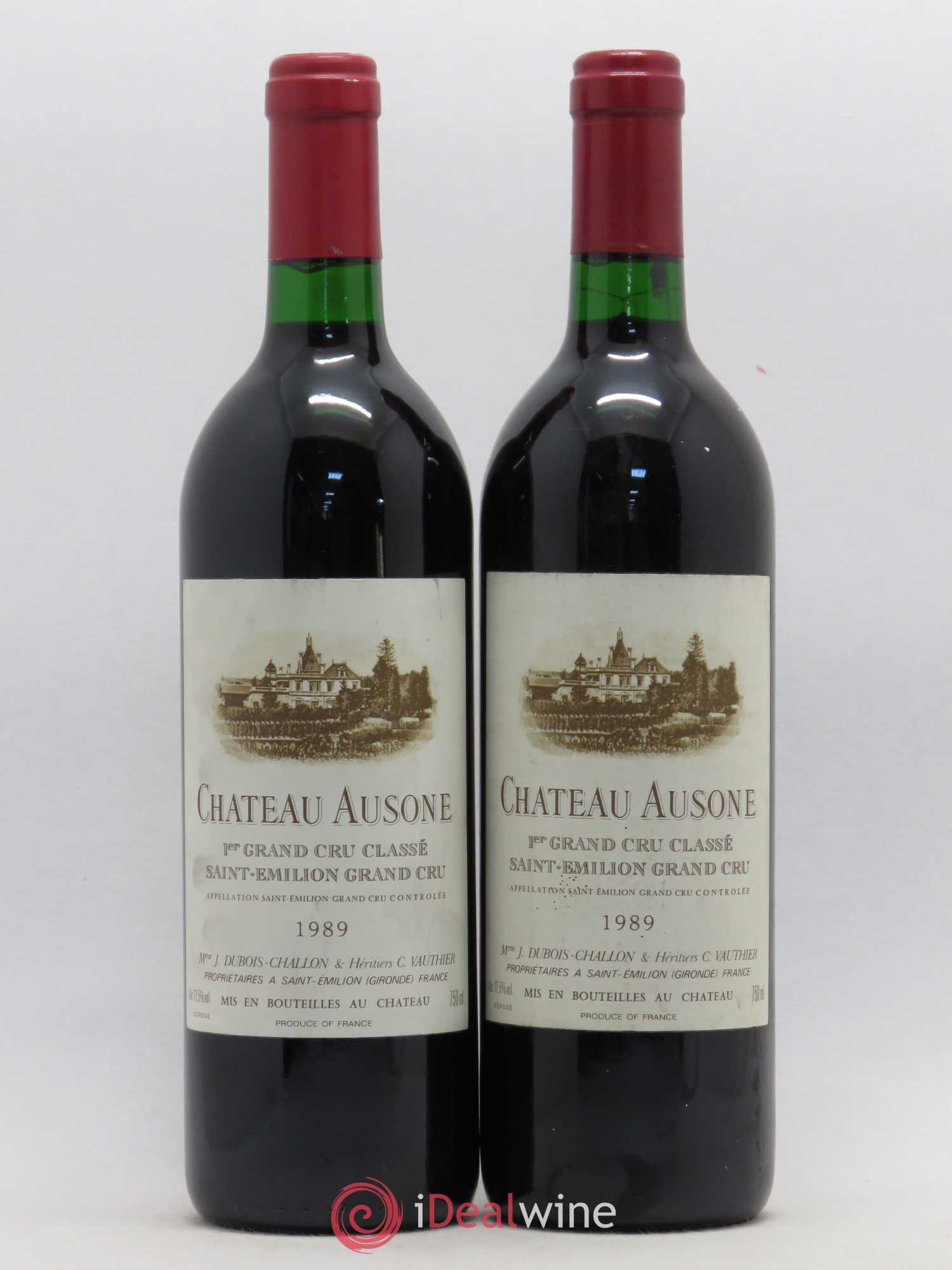 Château Ausone 1er Grand Cru Classé A 1989 - Lot de 2 bouteilles - 0