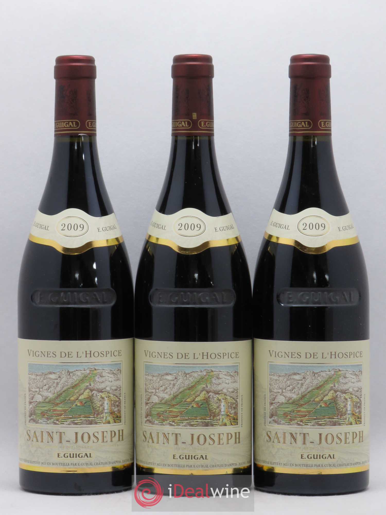 Saint-Joseph Vignes de l'Hospice Guigal 2009 - Lot de 3 bouteilles - 0