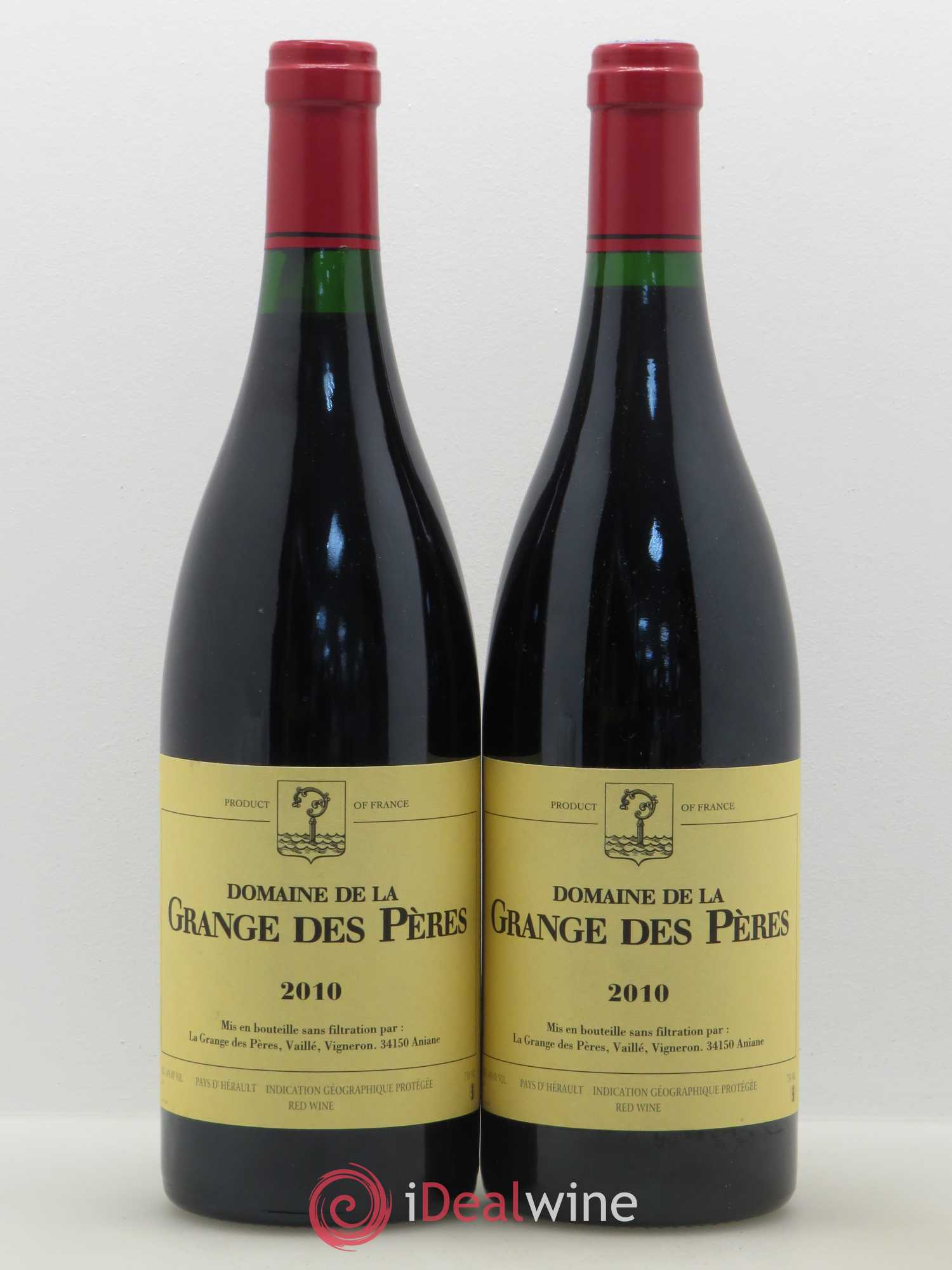Pays d'Hérault Grange des Pères Laurent Vaillé 2010 - Lot de 2 bouteilles - 0