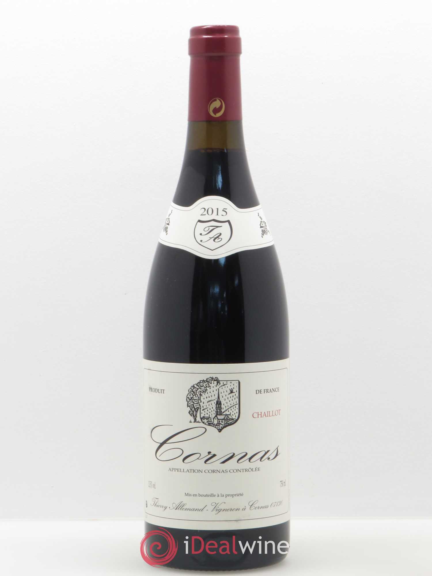 Cornas Chaillot Thierry Allemand 2015 - Lot de 1 bouteille - 0