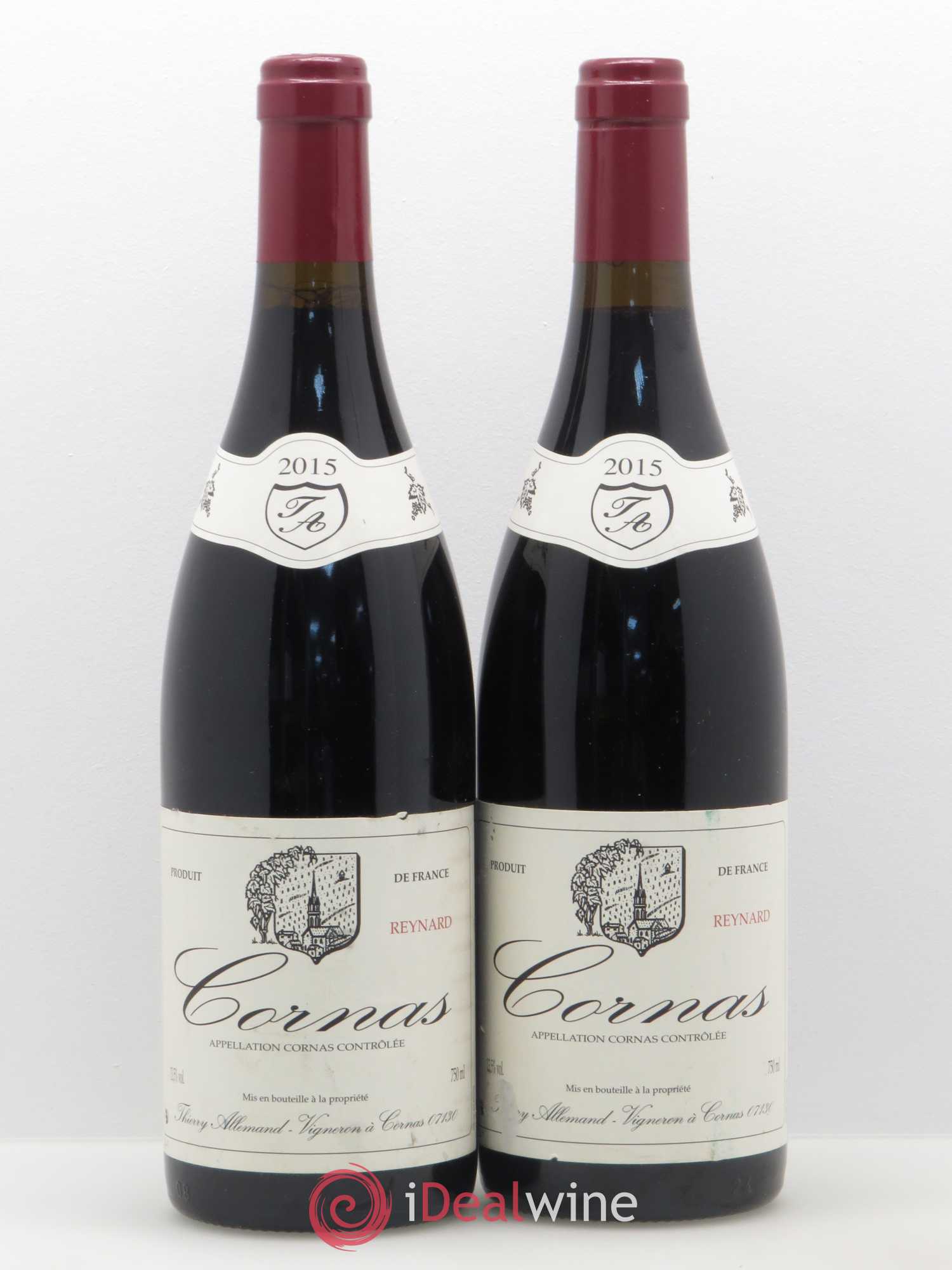 Cornas Reynard Thierry Allemand 2015 - Lot de 2 bouteilles - 0