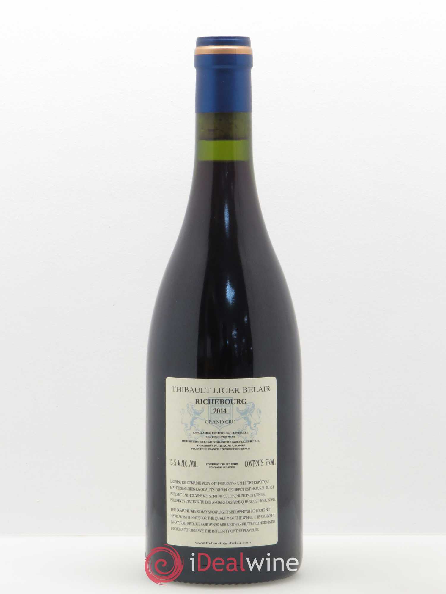 Richebourg Grand Cru Thibault Liger-Belair 2014 - Lot de 1 bouteille - 1