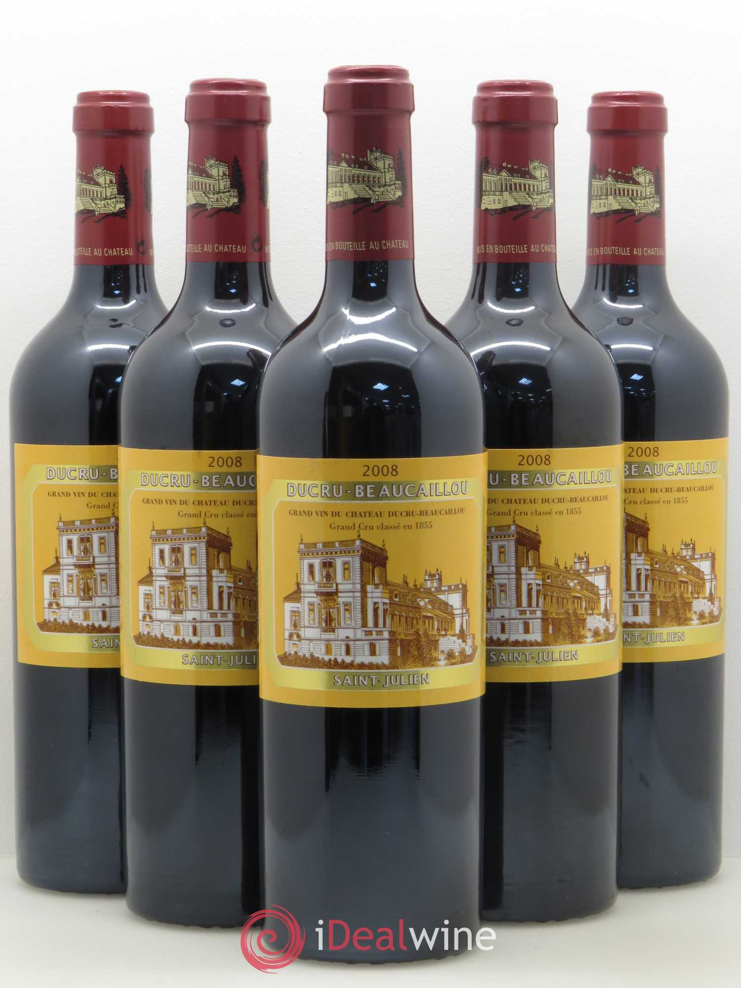 Château Ducru Beaucaillou 2ème Grand Cru Classé 2008 - Lot de 5 bouteilles - 0