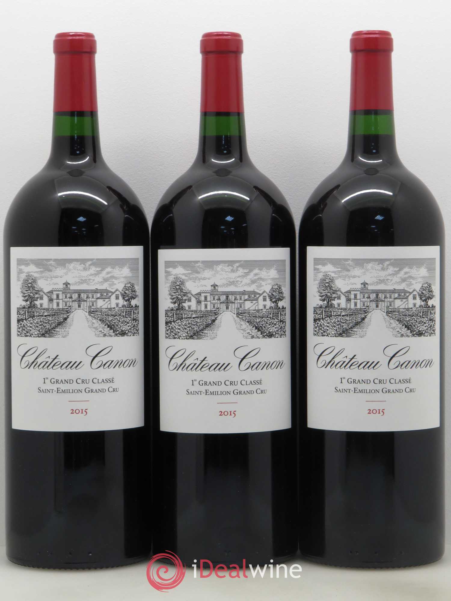 Château Canon 1er Grand Cru Classé B 2015 - Lot de 3 magnums - 0