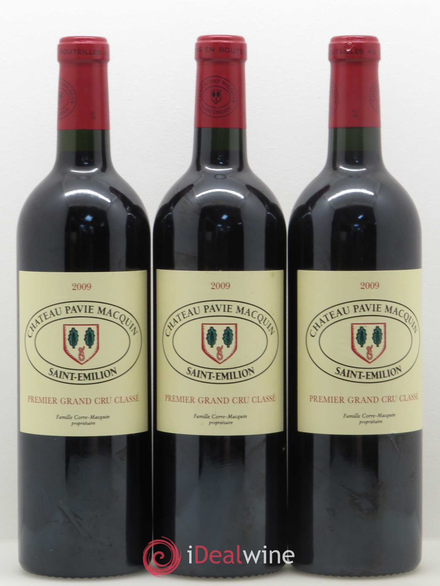 Château Pavie Macquin 1er Grand Cru Classé B 2009 - Lot de 3 bouteilles - 0