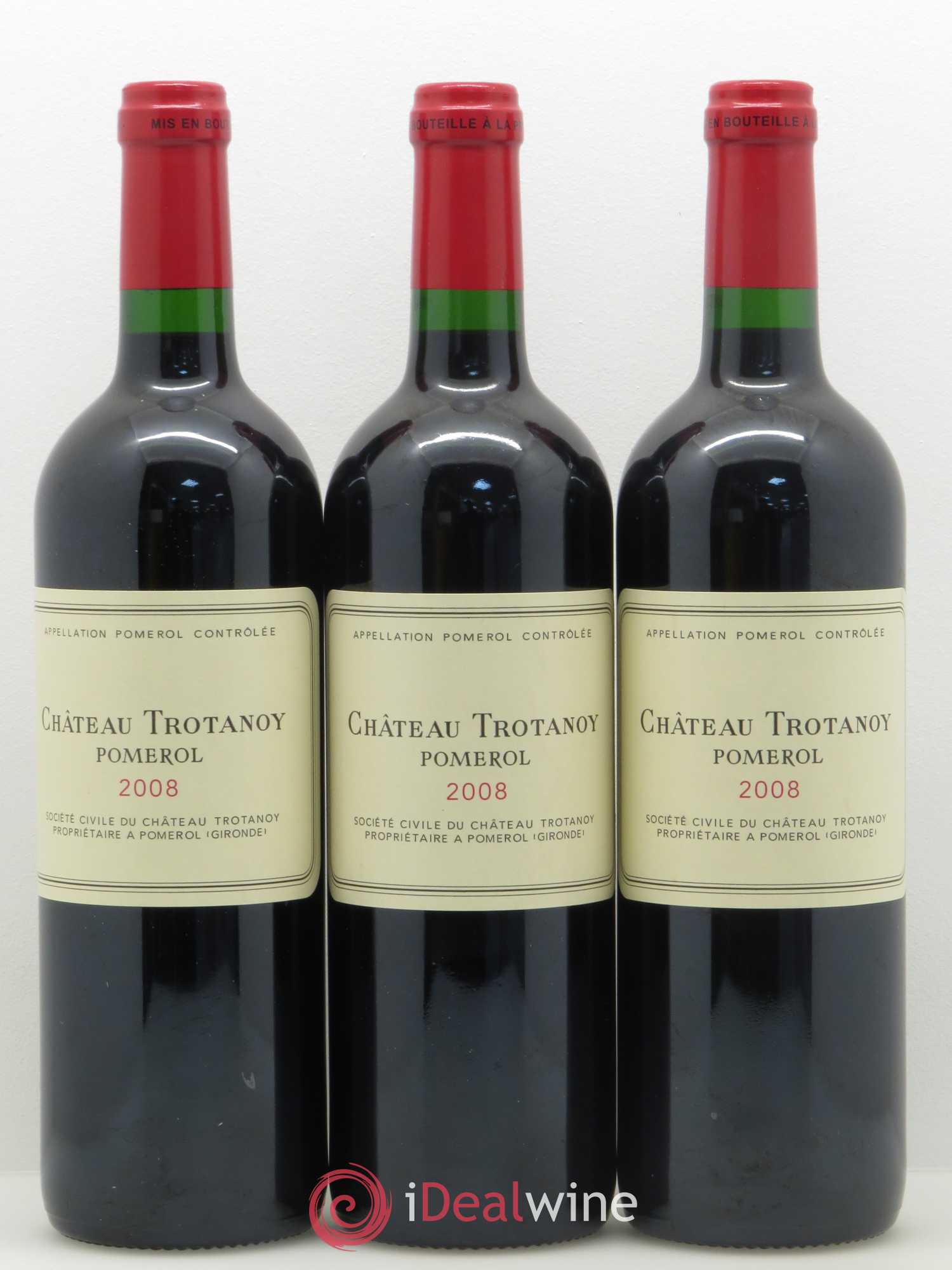 Château Trotanoy 2008 - Lot de 3 bouteilles - 0