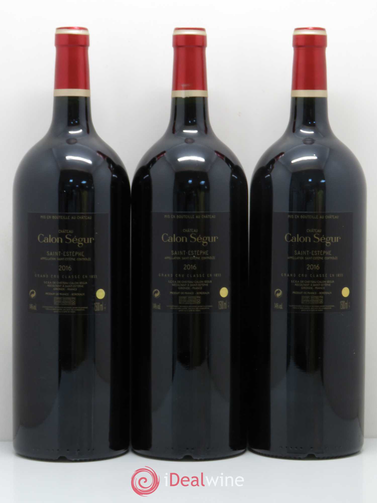 Château Calon Ségur 3ème Grand Cru Classé 2016 - Lot de 3 magnums - 1