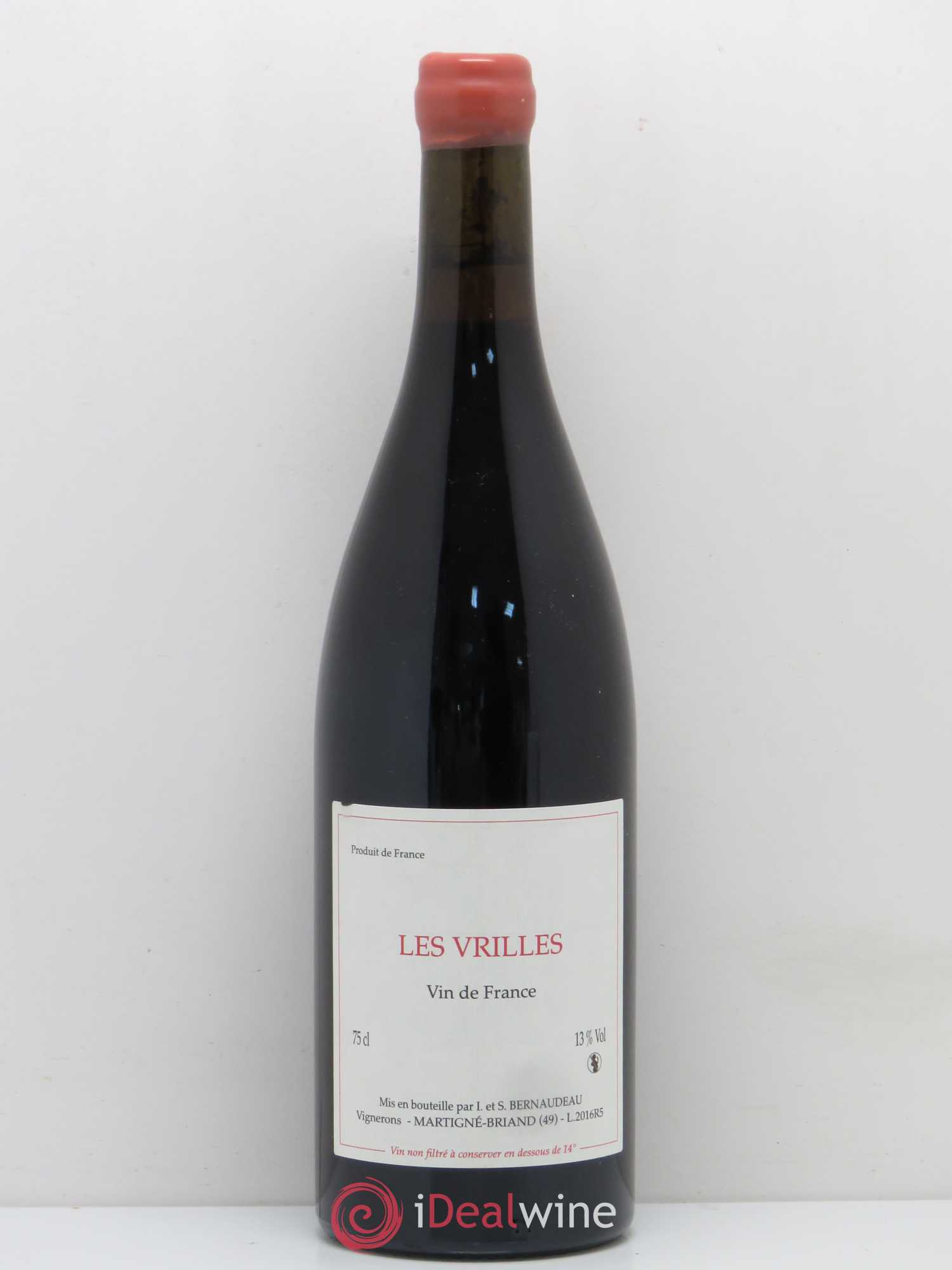 Vin de France Les Vrilles Stéphane Bernaudeau (Domaine) 2016 - Lot de 1 bouteille - 0