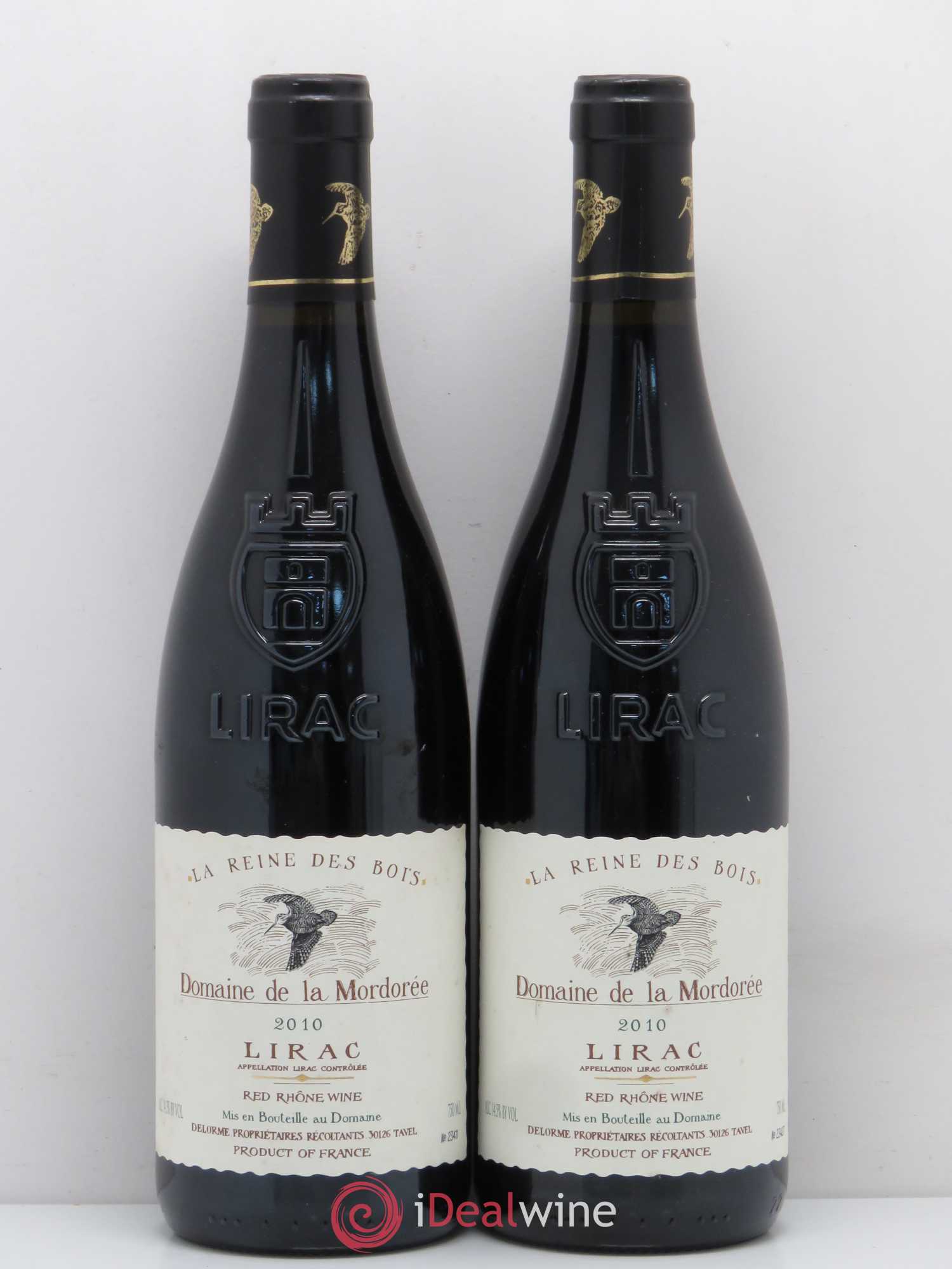 Lirac Cuvée Reine des Bois La Mordorée (Domaine de) 2010 - Lot de 2 bouteilles - 0
