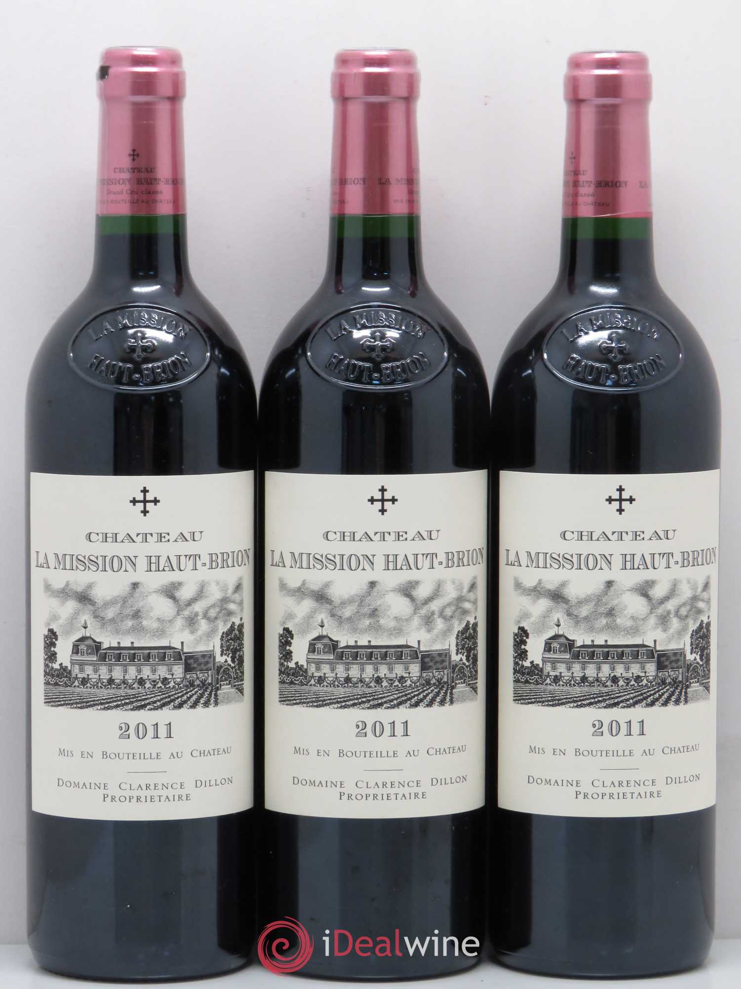 Château la Mission Haut-Brion Cru Classé de Graves 2011 - Lot de 3 bouteilles - 0