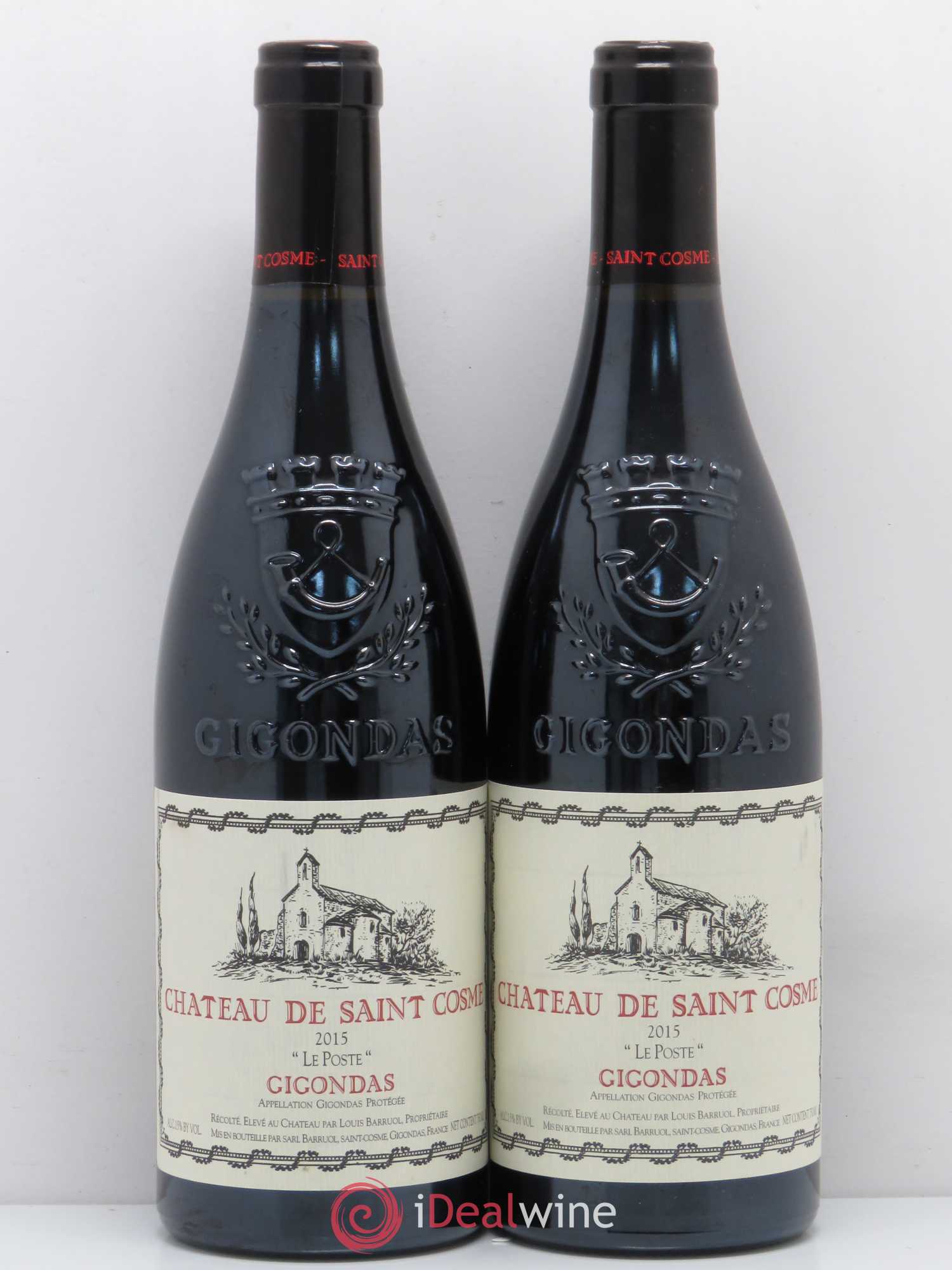 Gigondas Le Poste Saint Cosme 2015 - Lot de 2 bouteilles - 0