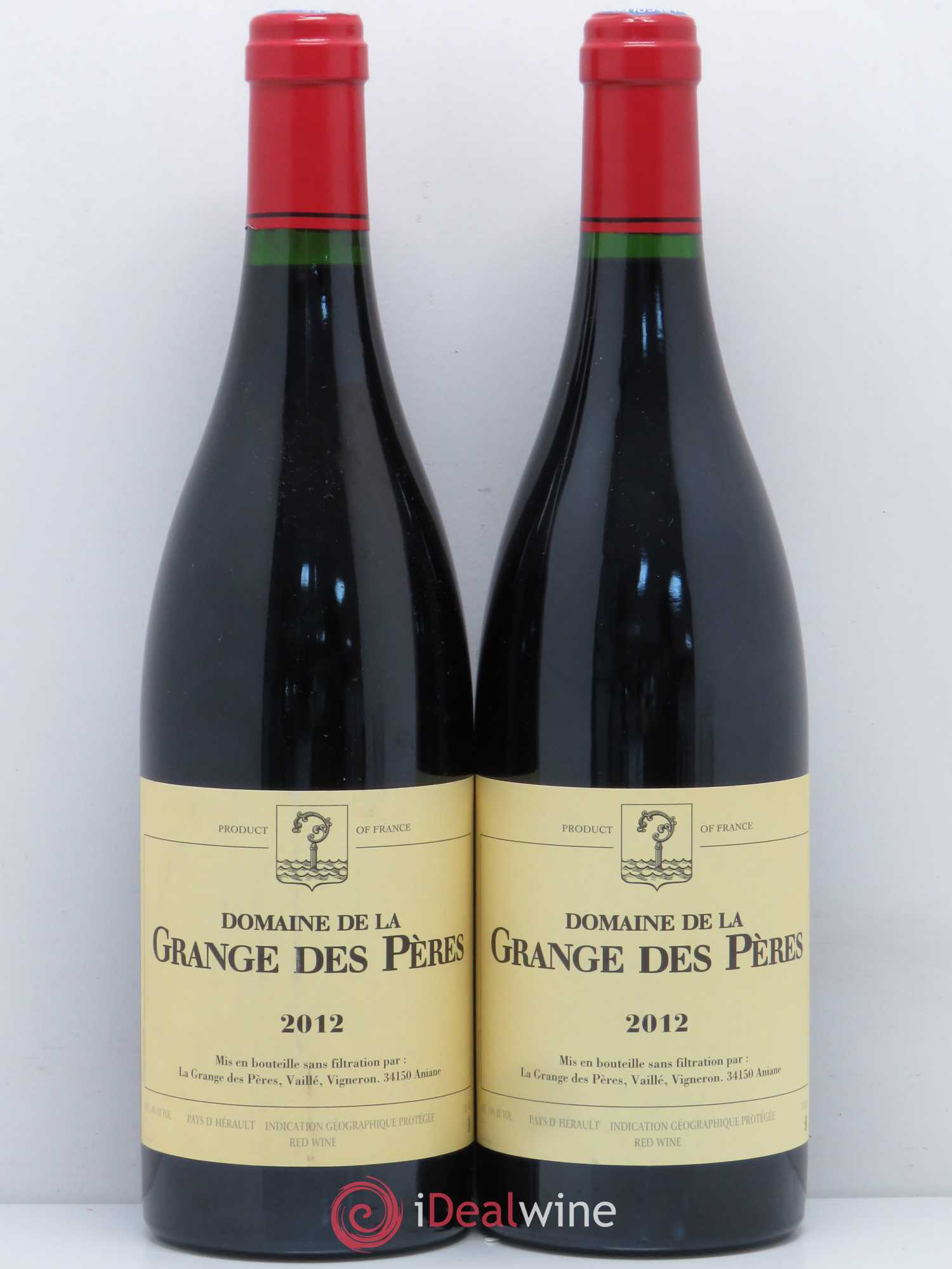 Pays d'Hérault Grange des Pères Laurent Vaillé 2012 - Lot de 2 bouteilles - 0