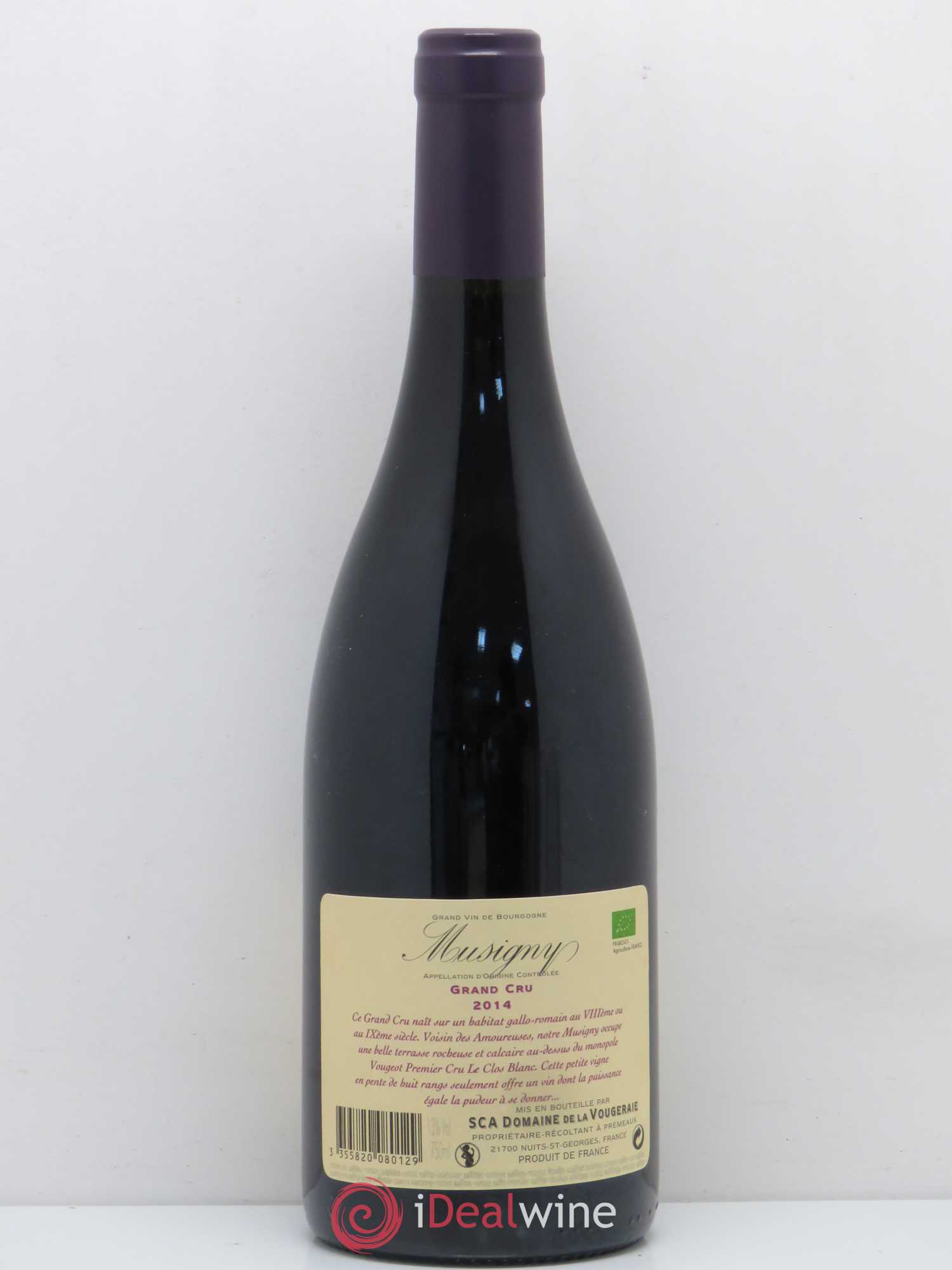 Musigny Grand Cru La Vougeraie 2014 - Lot de 1 bouteille - 1