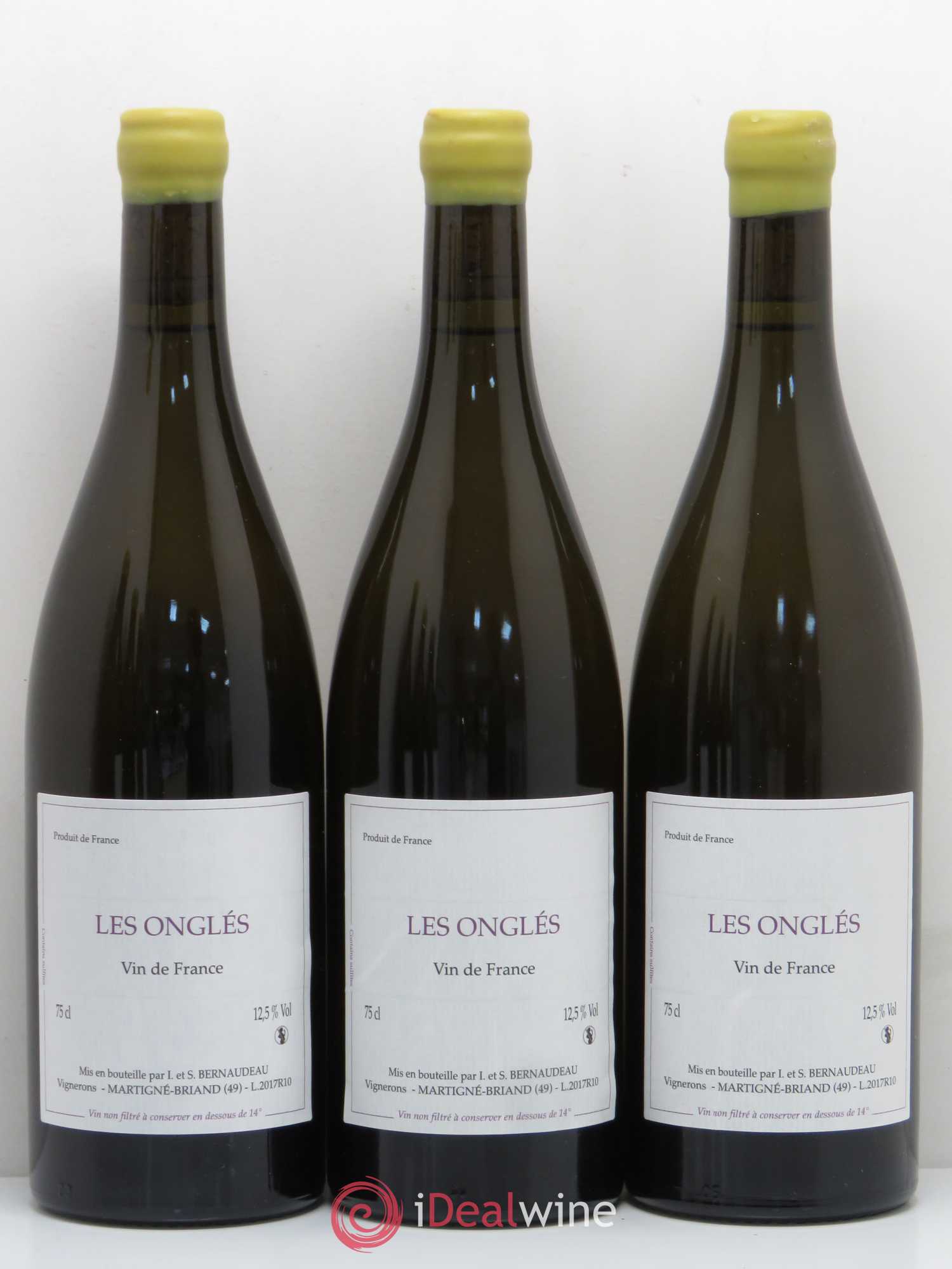 Vin de France Les Onglés Stéphane Bernaudeau 2017 - Lot de 6 bouteilles - 1
