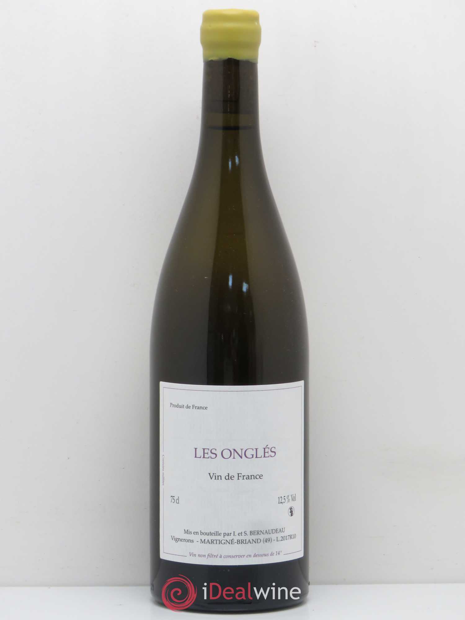 Vin de France Les Onglés Stéphane Bernaudeau 2017 - Lot de 1 bouteille - 0