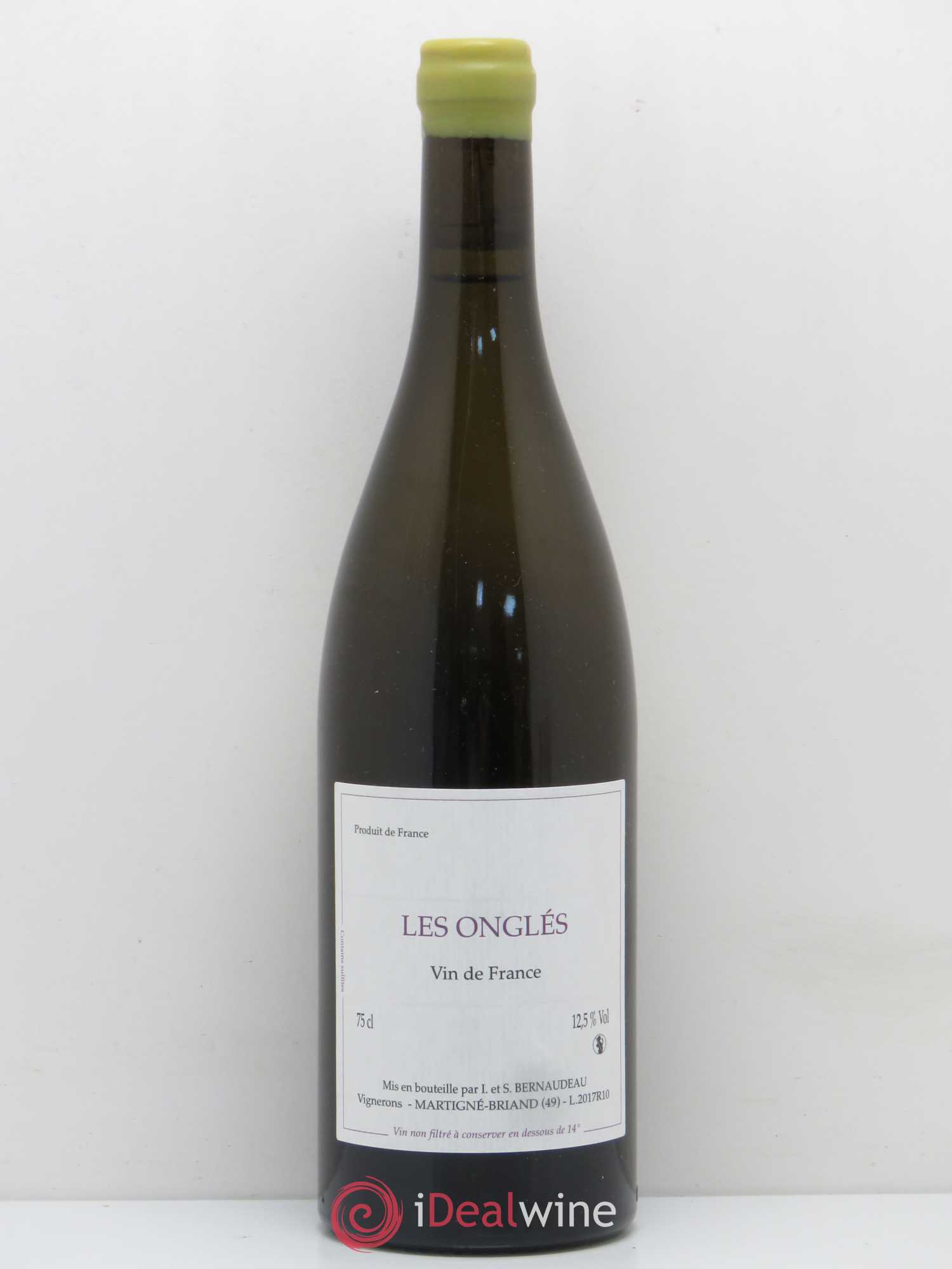 Vin de France Les Onglés Stéphane Bernaudeau 2017 - Lot de 1 bouteille - 0