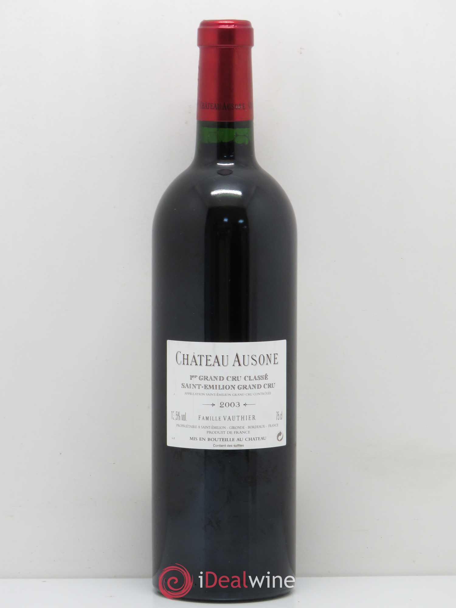 Château Ausone 1er Grand Cru Classé A 2003 - Lot de 1 bouteille - 1