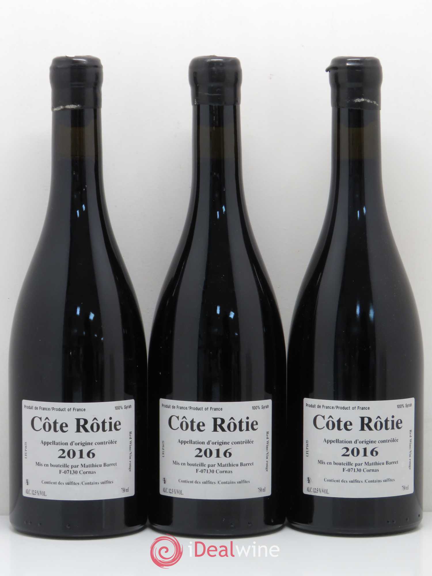 Côte-Rôtie Tupin's Coulet (Domaine du) - Matthieu Barret 2016 - Lot de 3 bouteilles - 1