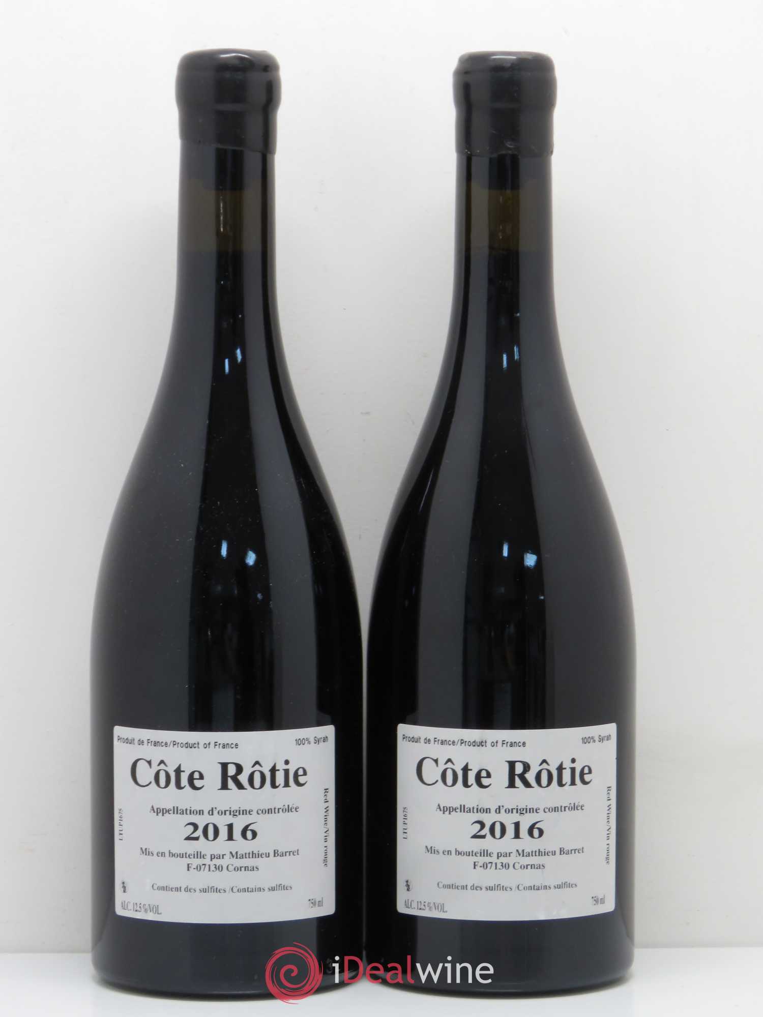 Côte-Rôtie Tupin's Coulet (Domaine du) - Matthieu Barret 2016 - Lot de 2 bouteilles - 1