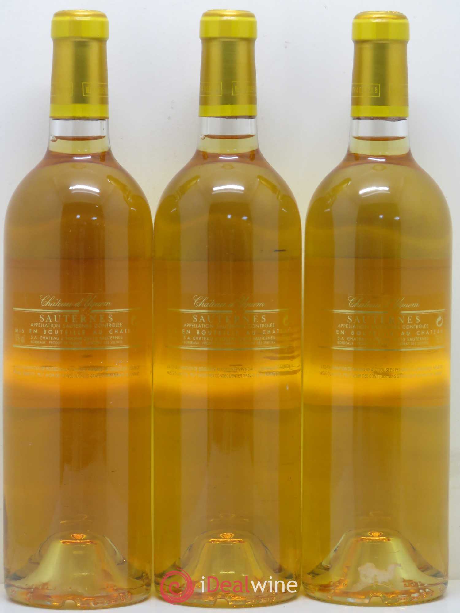 Château d' Yquem 1er Cru Classé Supérieur 2006 - Lotto di 3 bottiglie - 1