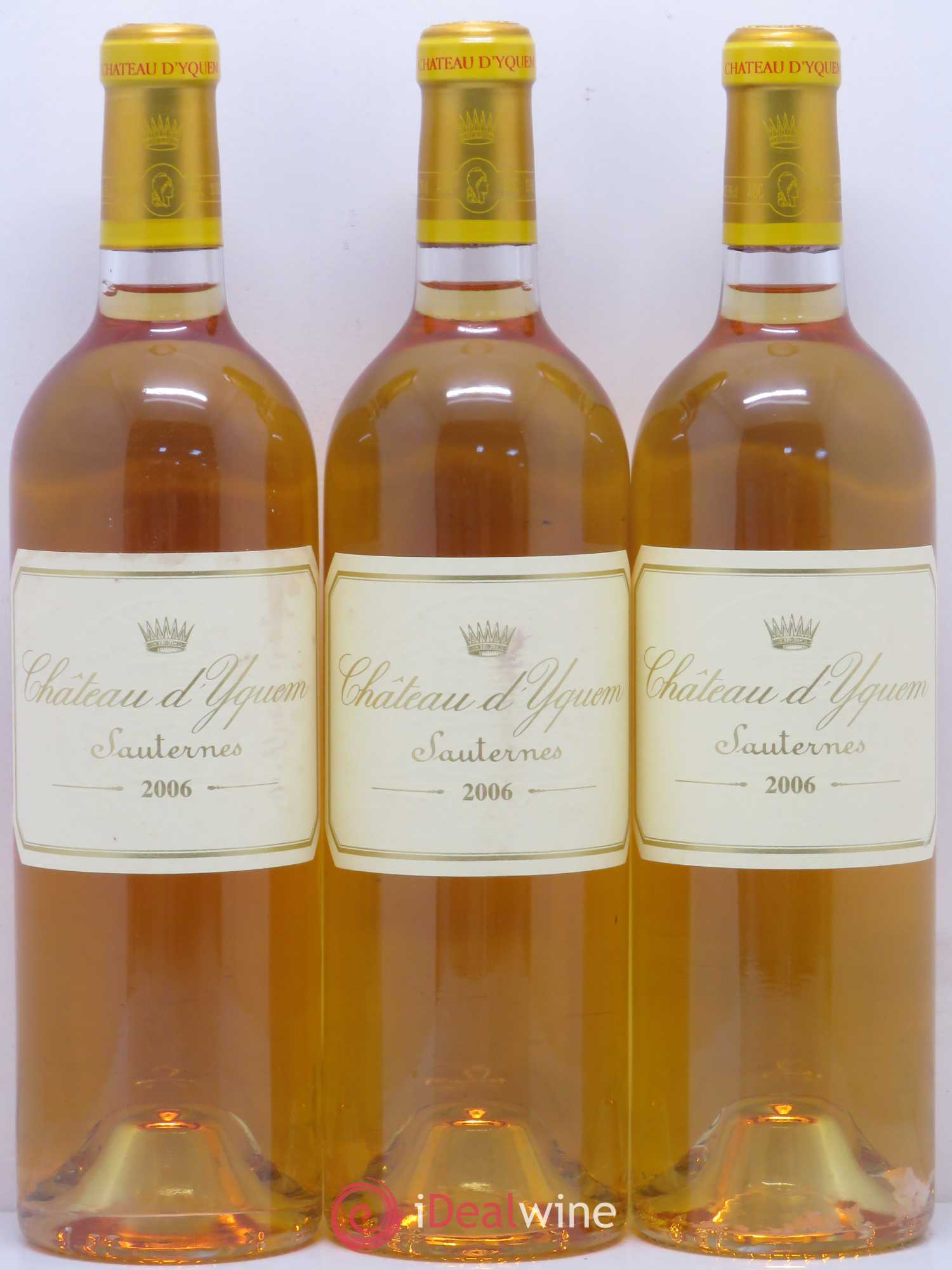 Château d' Yquem 1er Cru Classé Supérieur 2006 - Lotto di 3 bottiglie - 0